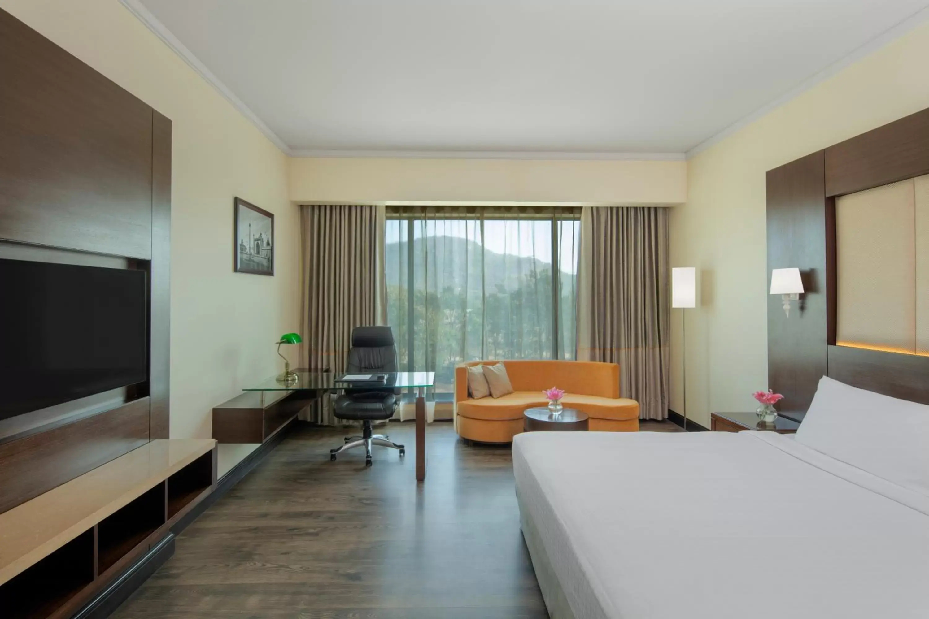 Bedroom, TV/Entertainment Center in Radisson Blu Plaza Hotel Mysore