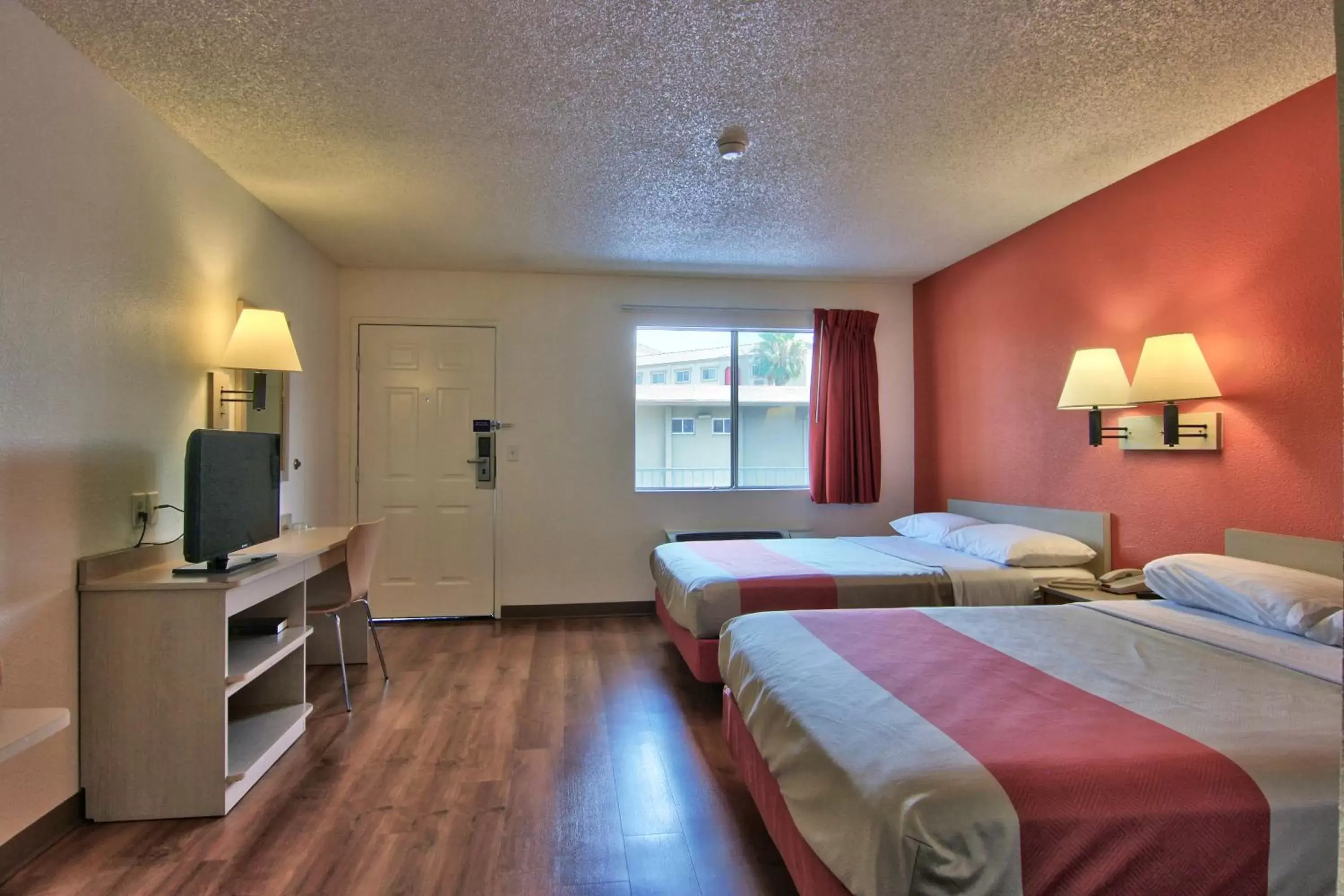 Bedroom, TV/Entertainment Center in Motel 6-West Sacramento, CA