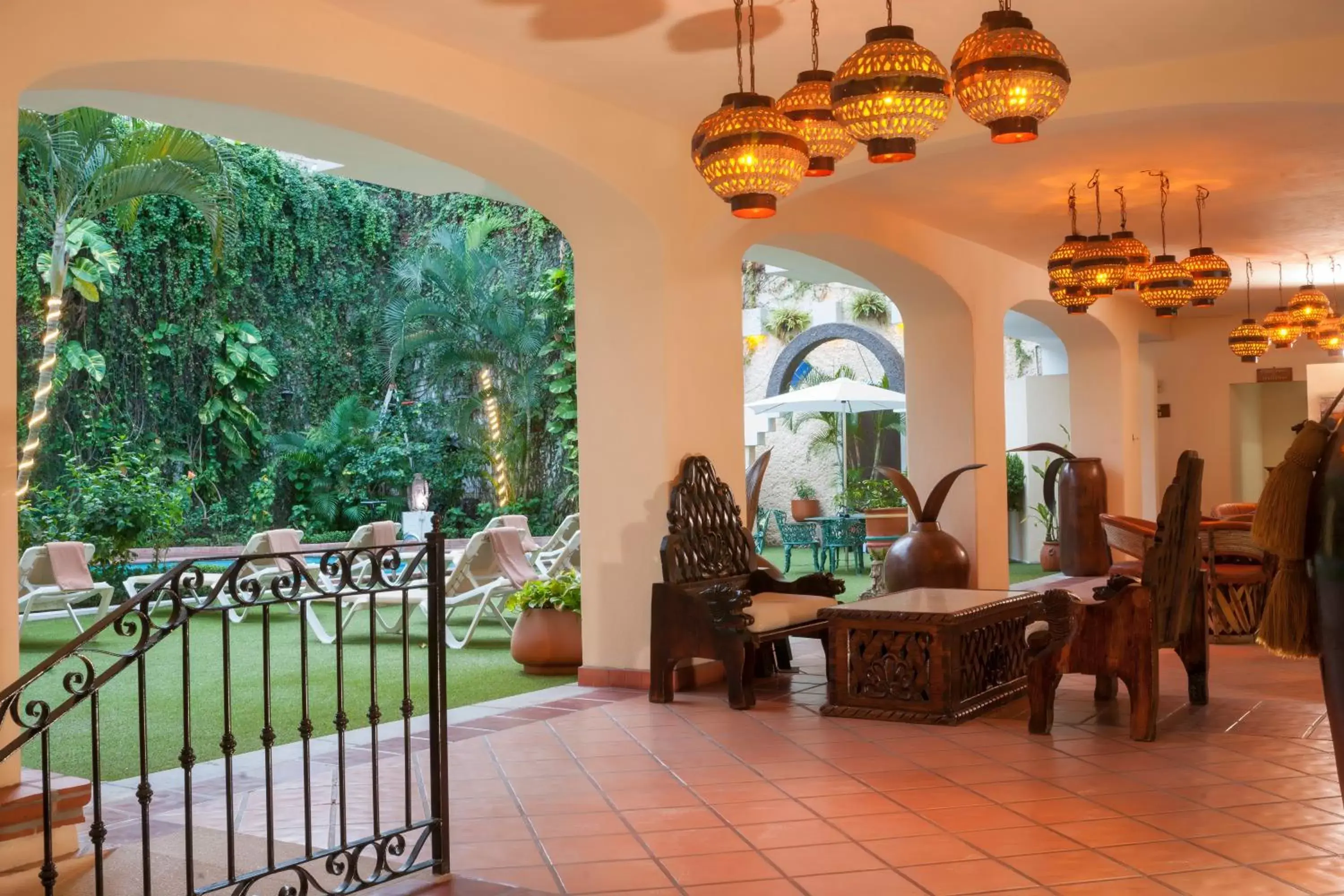 Lobby or reception in Los Arcos Suites