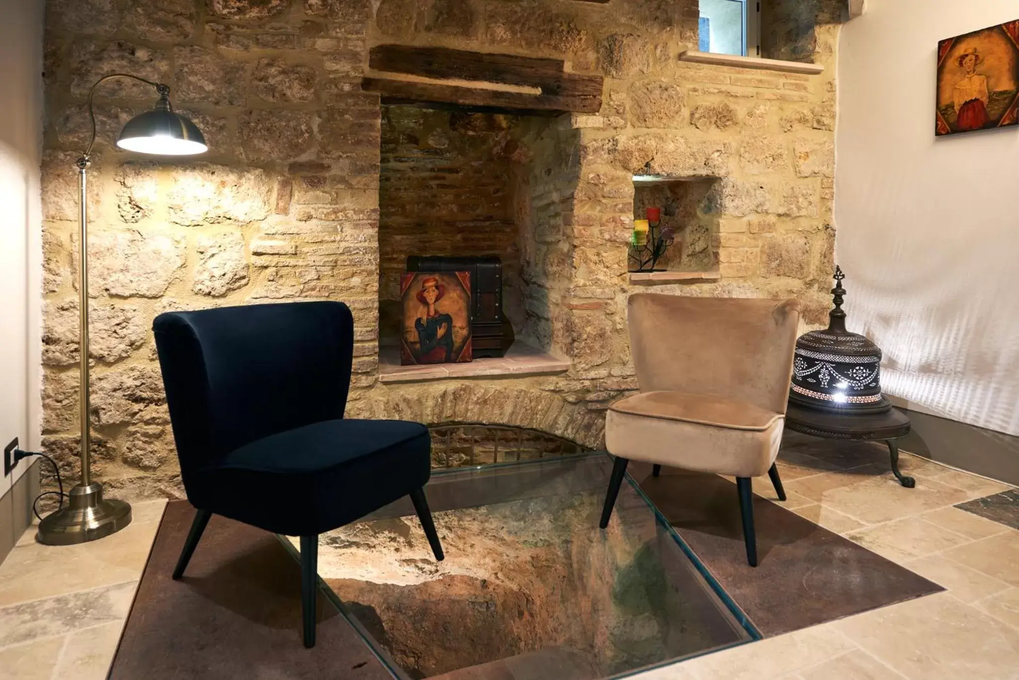 Living room, Seating Area in Palazzo Pio III - Residenza d'epoca