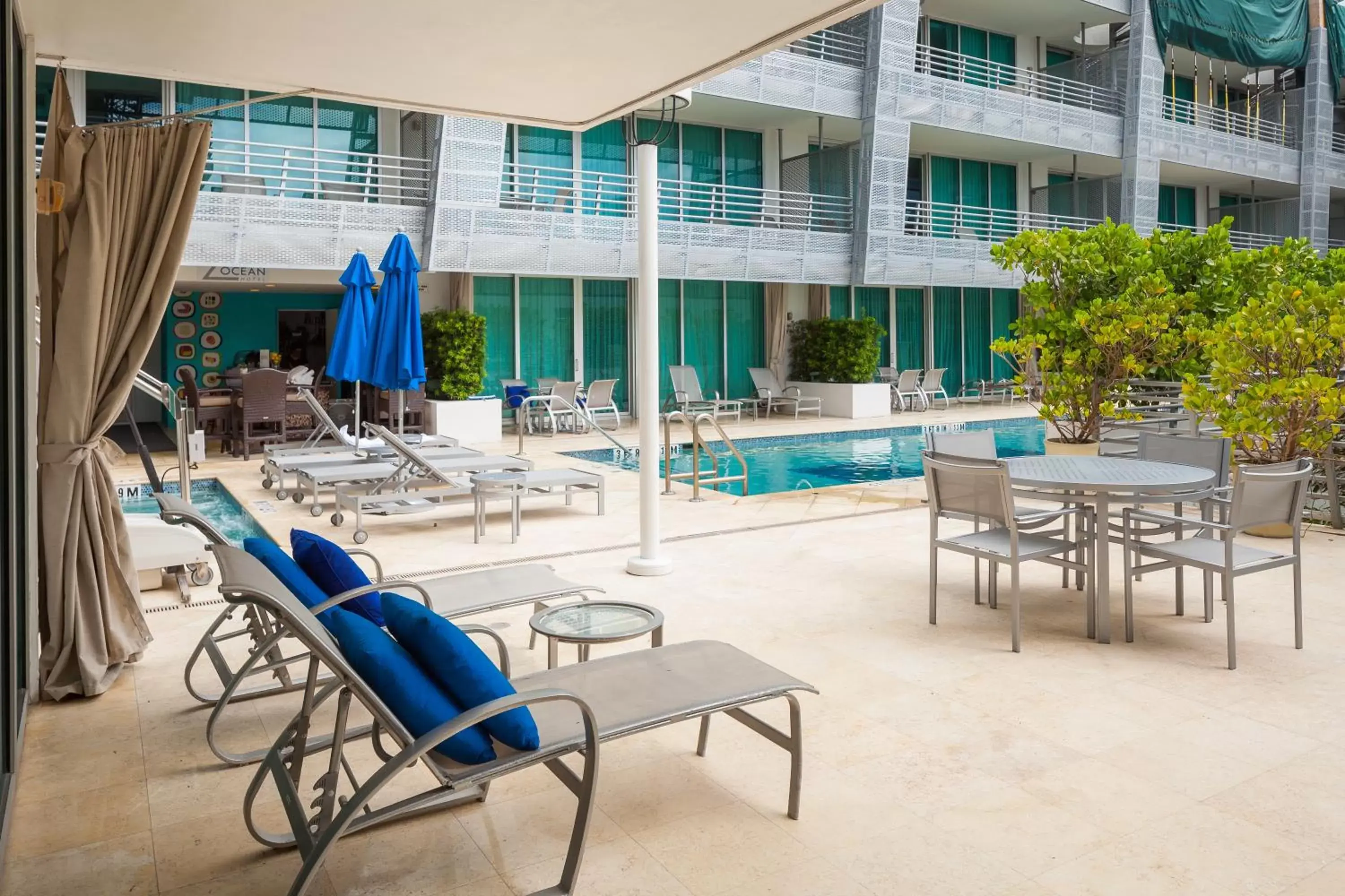 Patio, Swimming Pool in SBV Luxury Ocean Hotel Suites