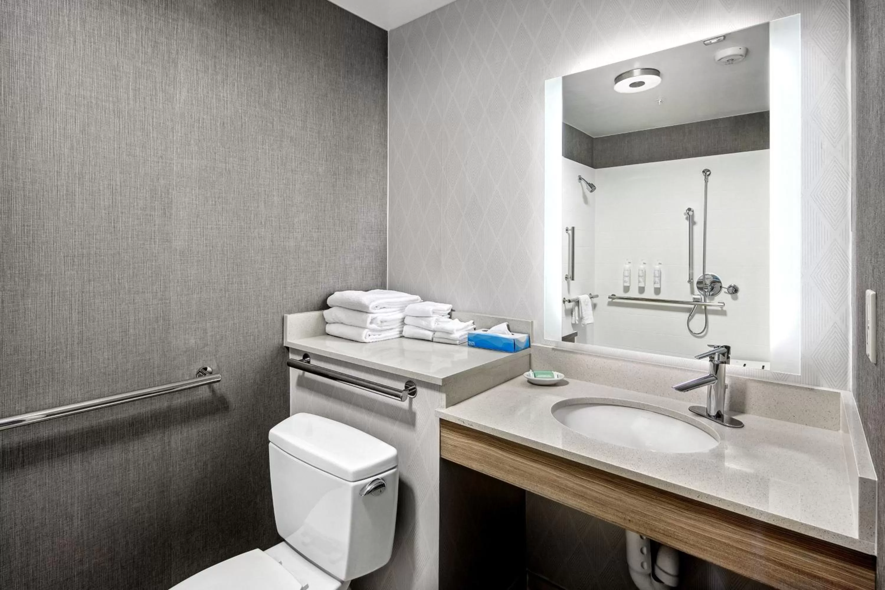 Bathroom in SpringHill Suites Anchorage Midtown