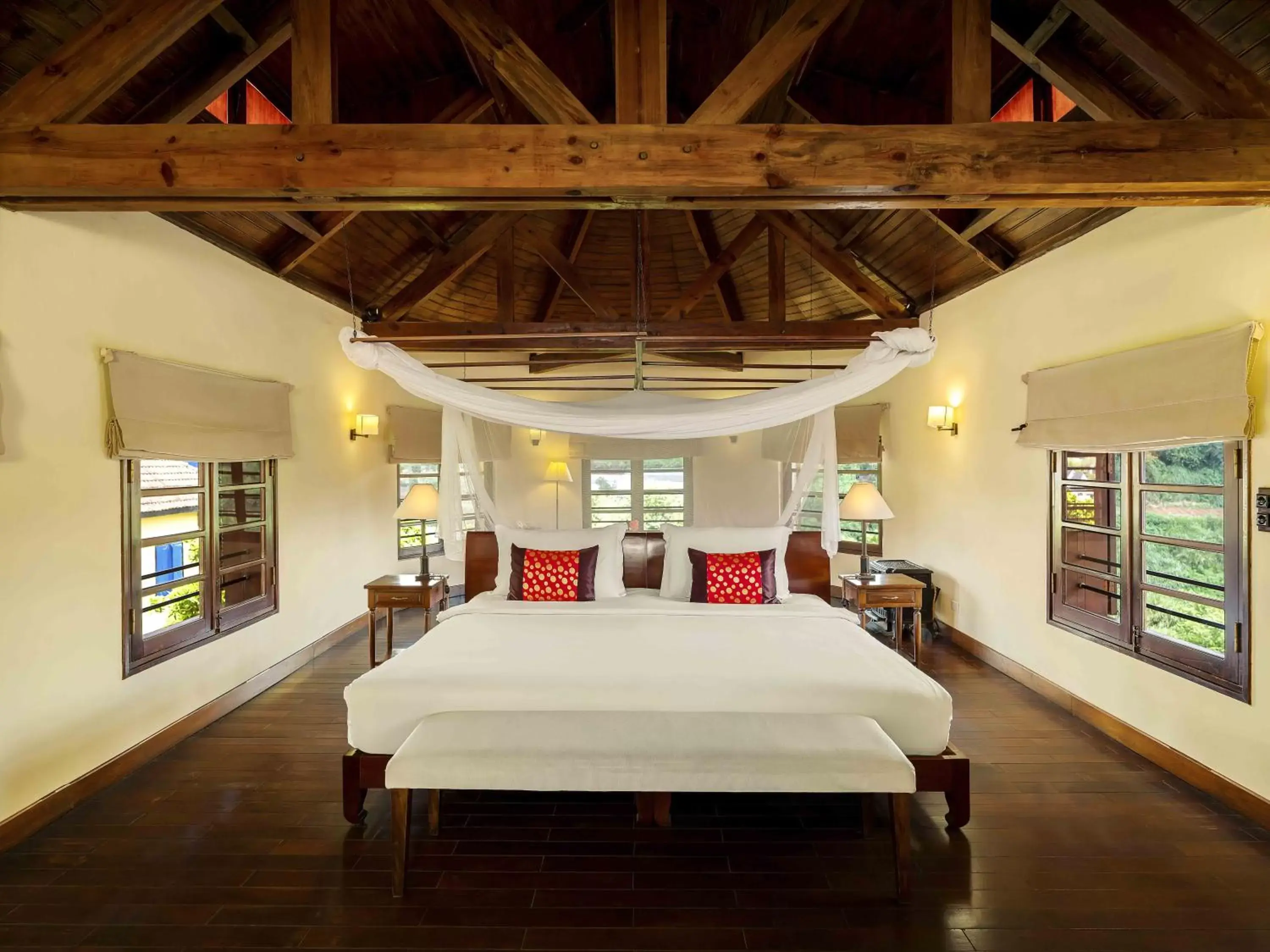 Bed in Ana Mandara Villas Dalat Resort & Spa