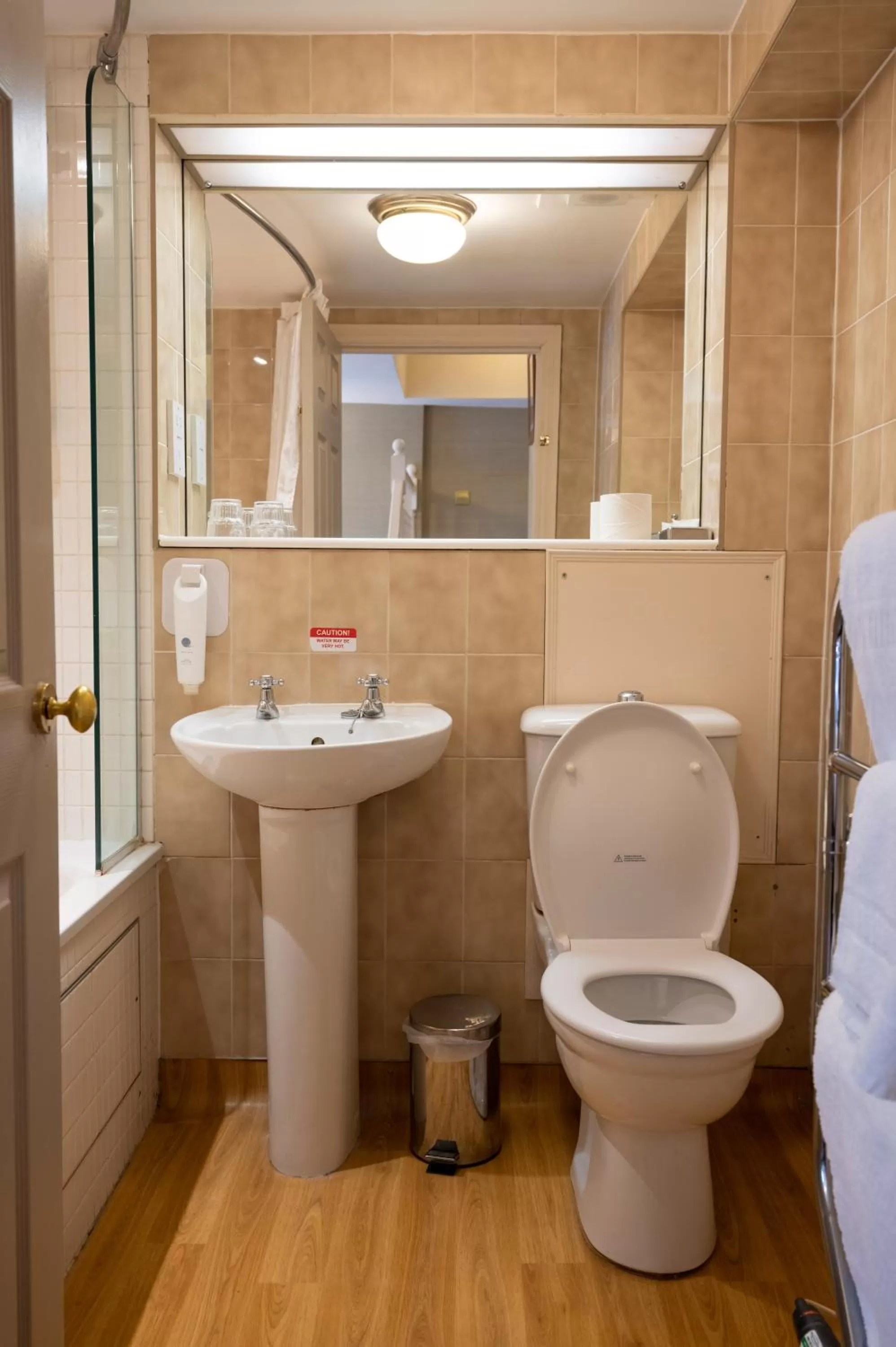 Bathroom in Castle and Ball by Greene King Inns