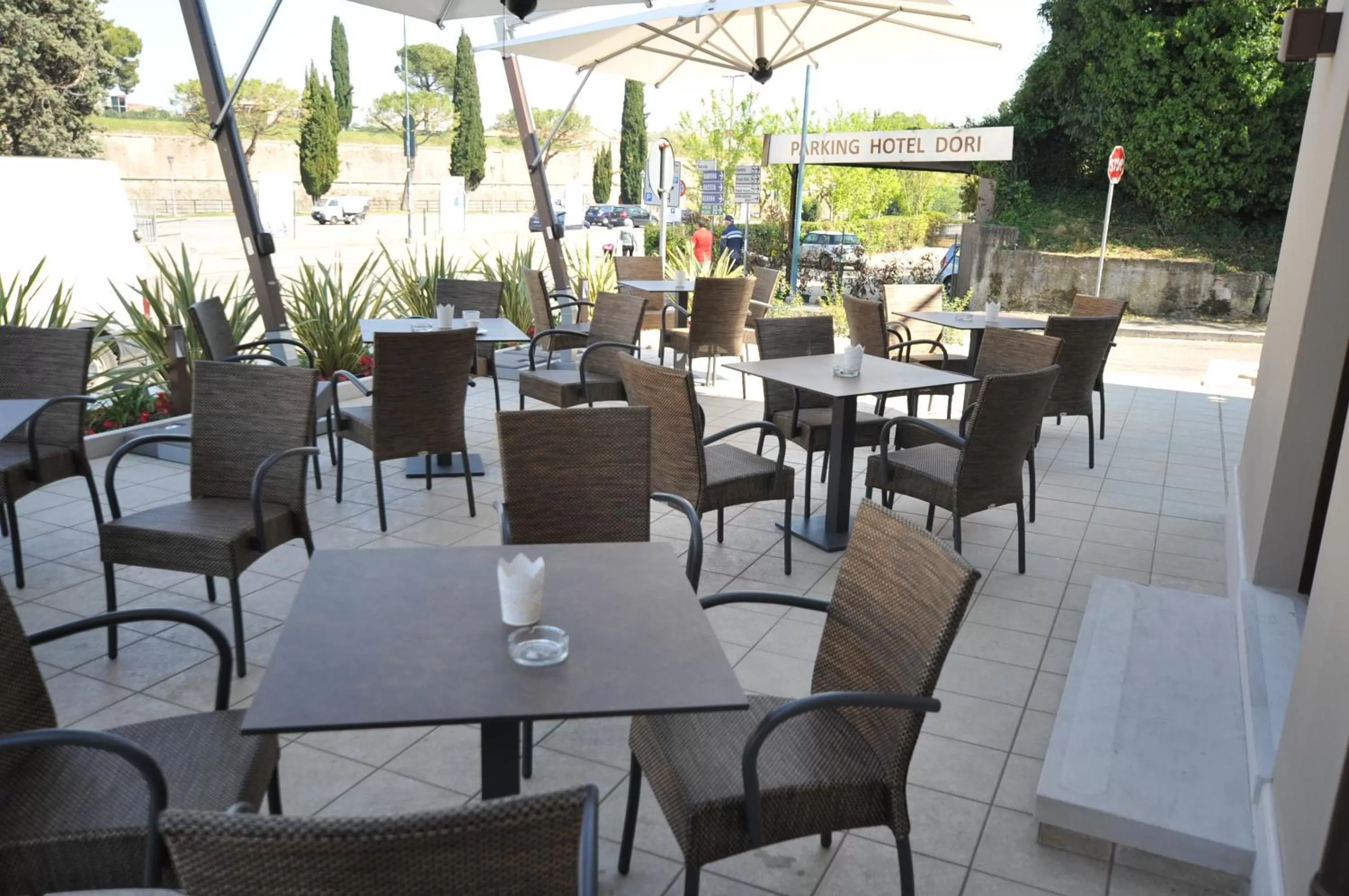 Patio in Hotel Dori