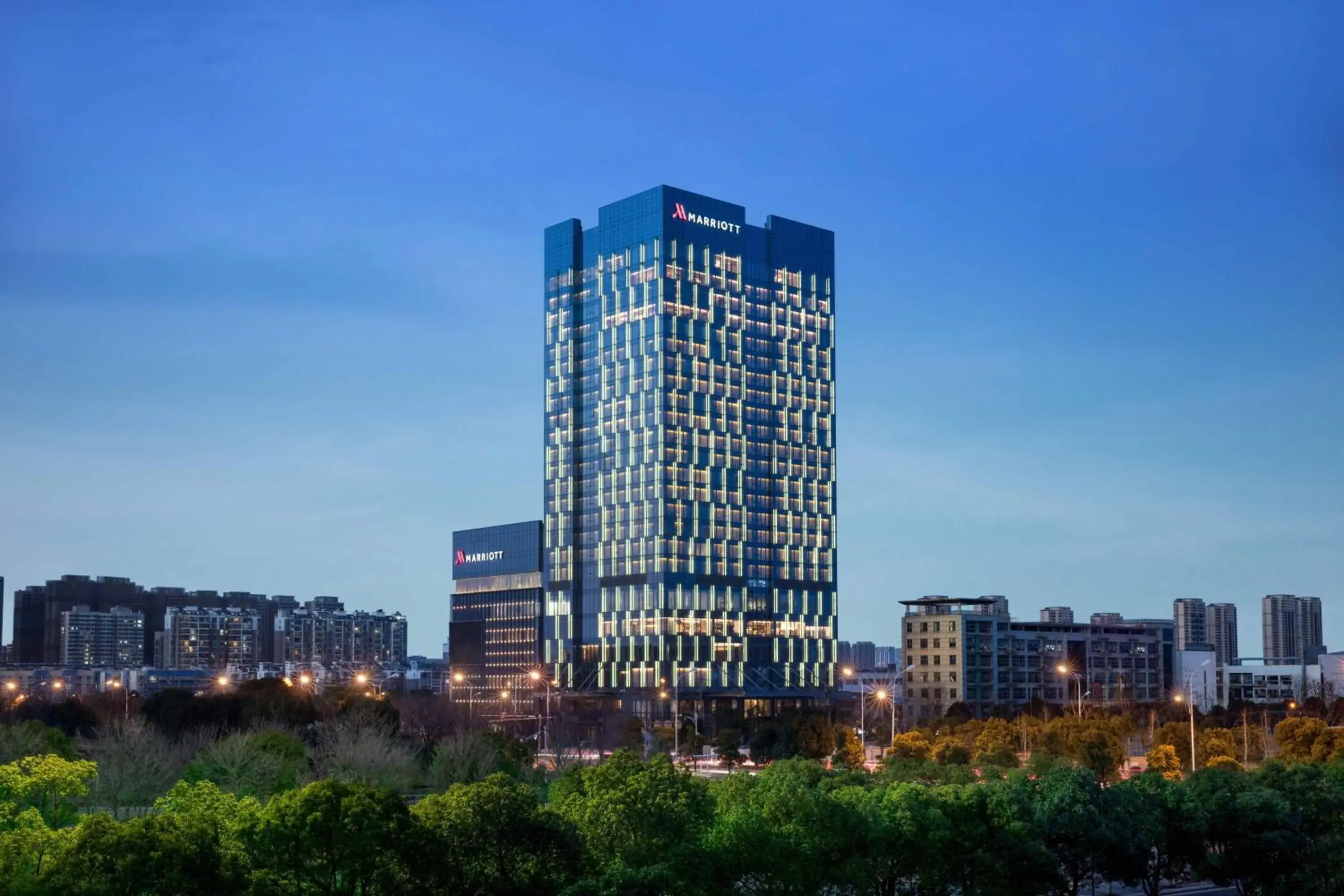 Property building in Marriott Nanjing South Hotel