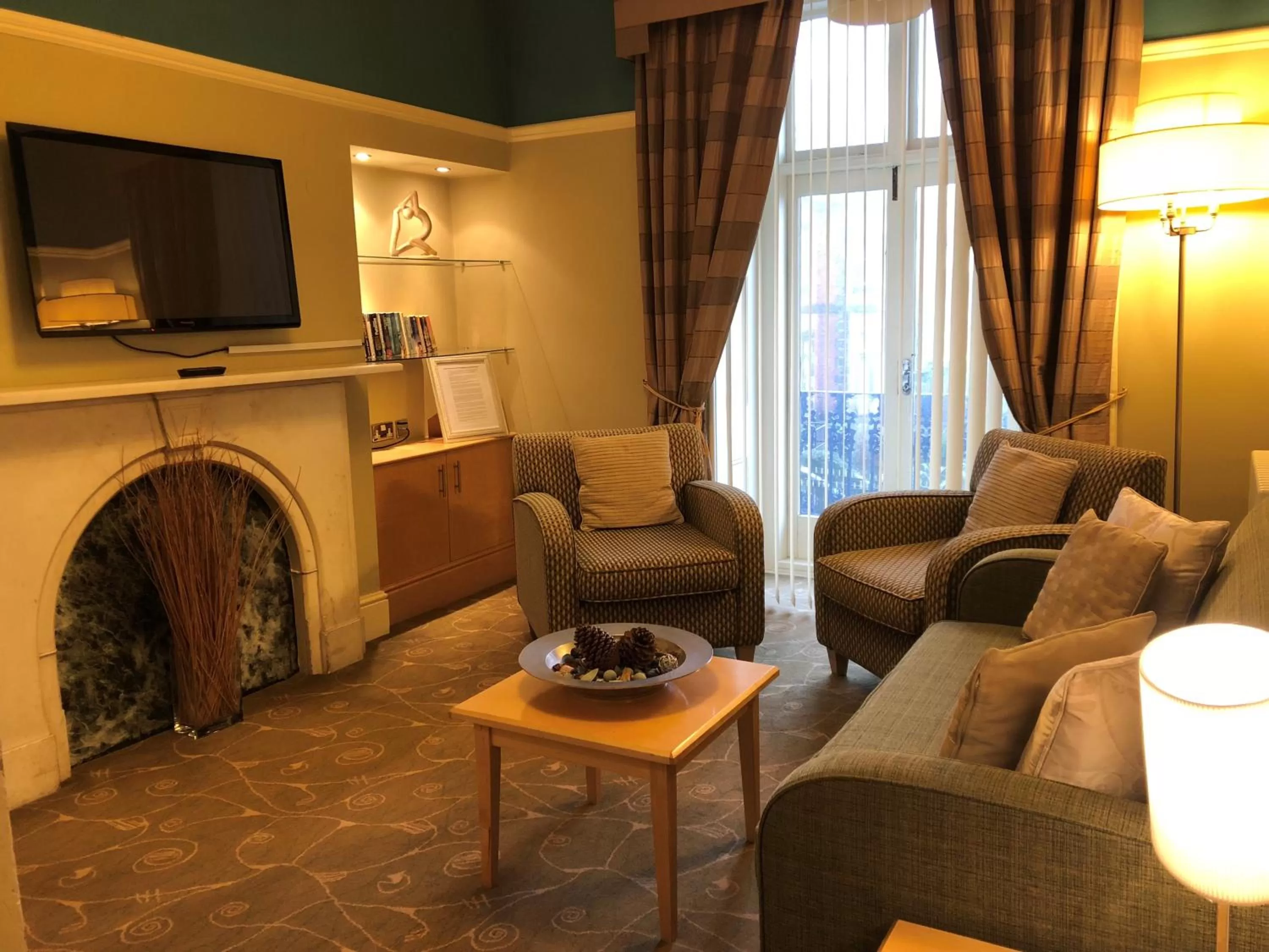 Seating area in Royal Hotel