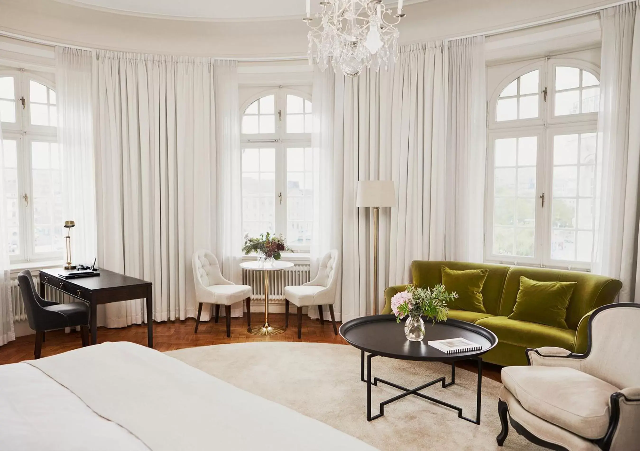 Bedroom, Seating Area in Hotel Diplomat Stockholm