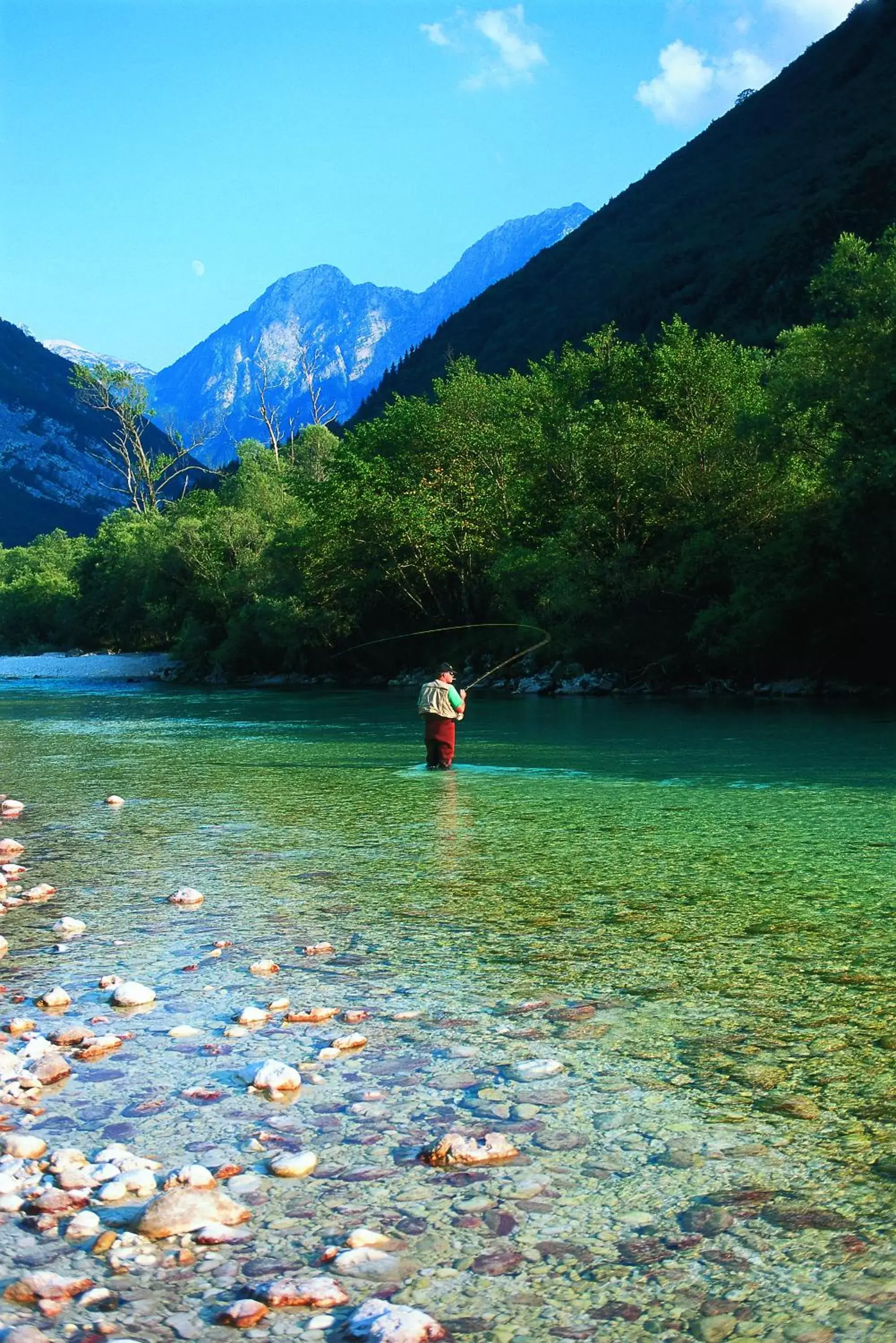 Fishing in Hotel Mangart