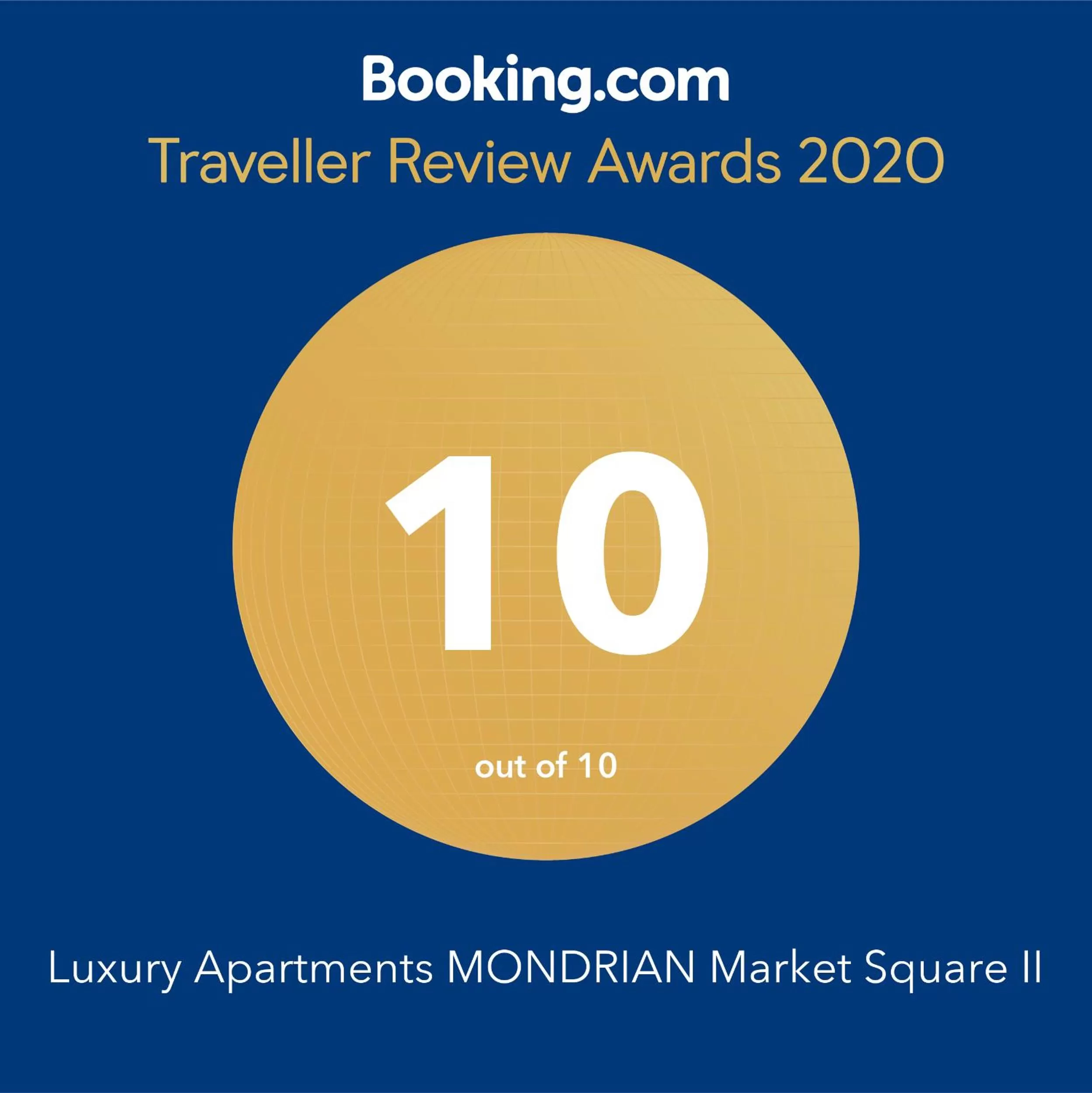 Logo/Certificate/Sign in Luxury Apartments MONDRIAN Market Square II