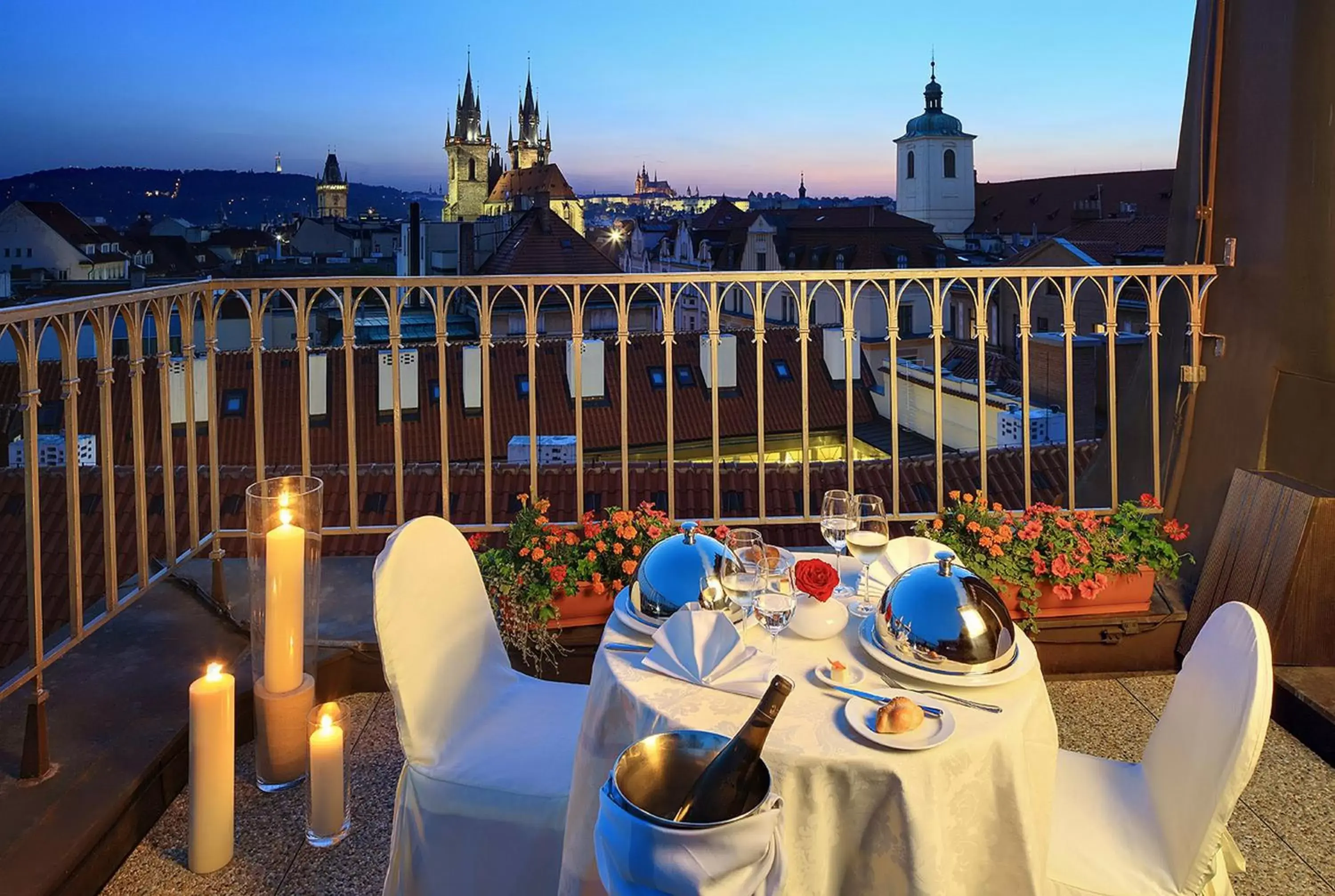 Balcony/Terrace, Restaurant/Places to Eat in Grand Hotel Bohemia