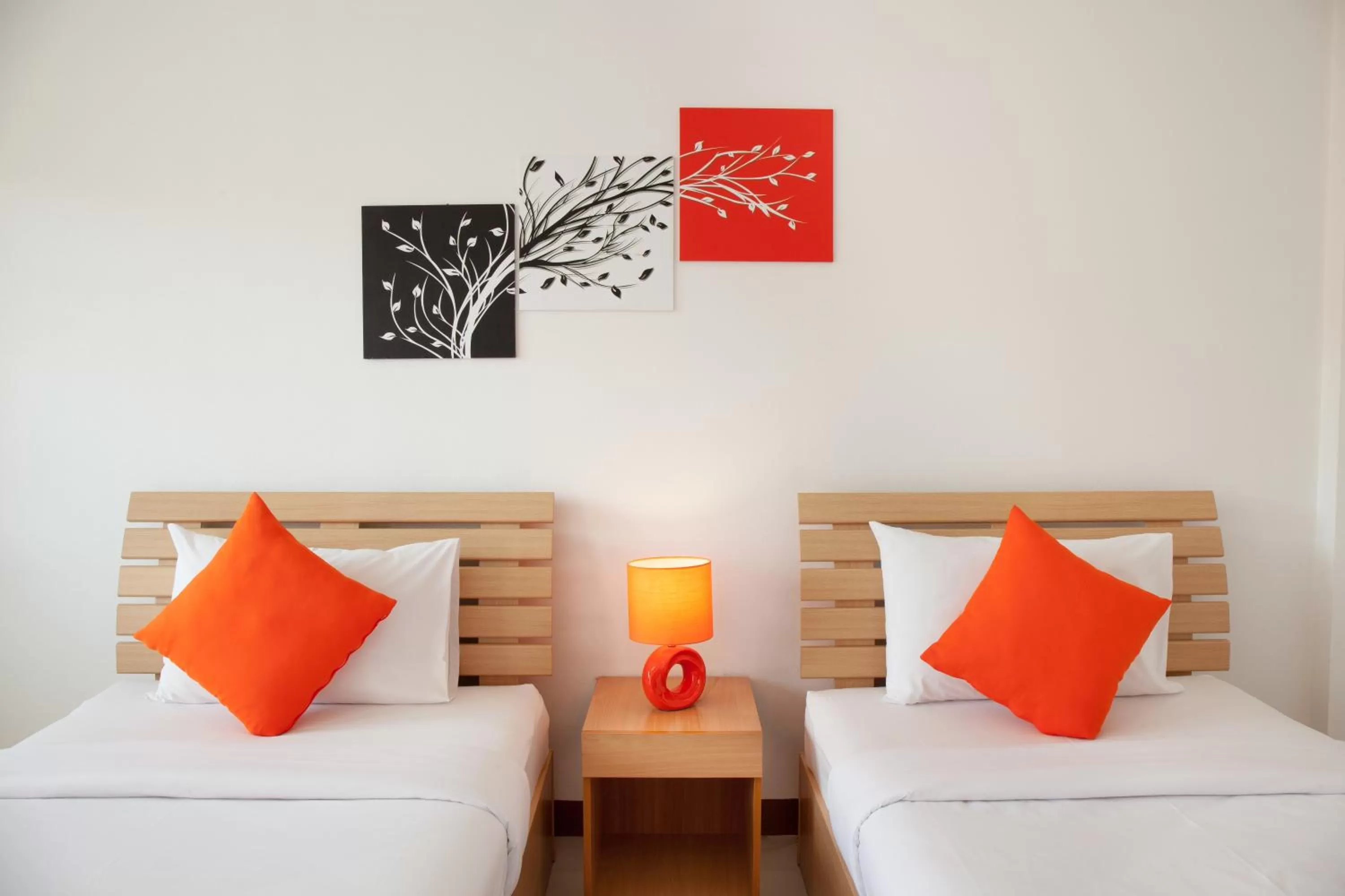 Bed in Meesuk ChiangRai Hotel, SHA Certified