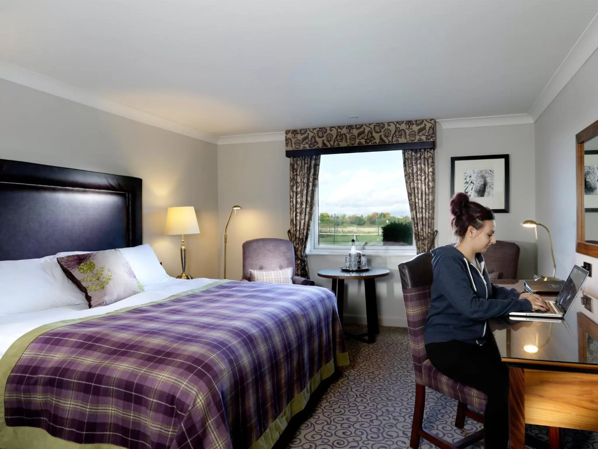 Bedroom, Bed in Macdonald Inchyra Hotel & Spa