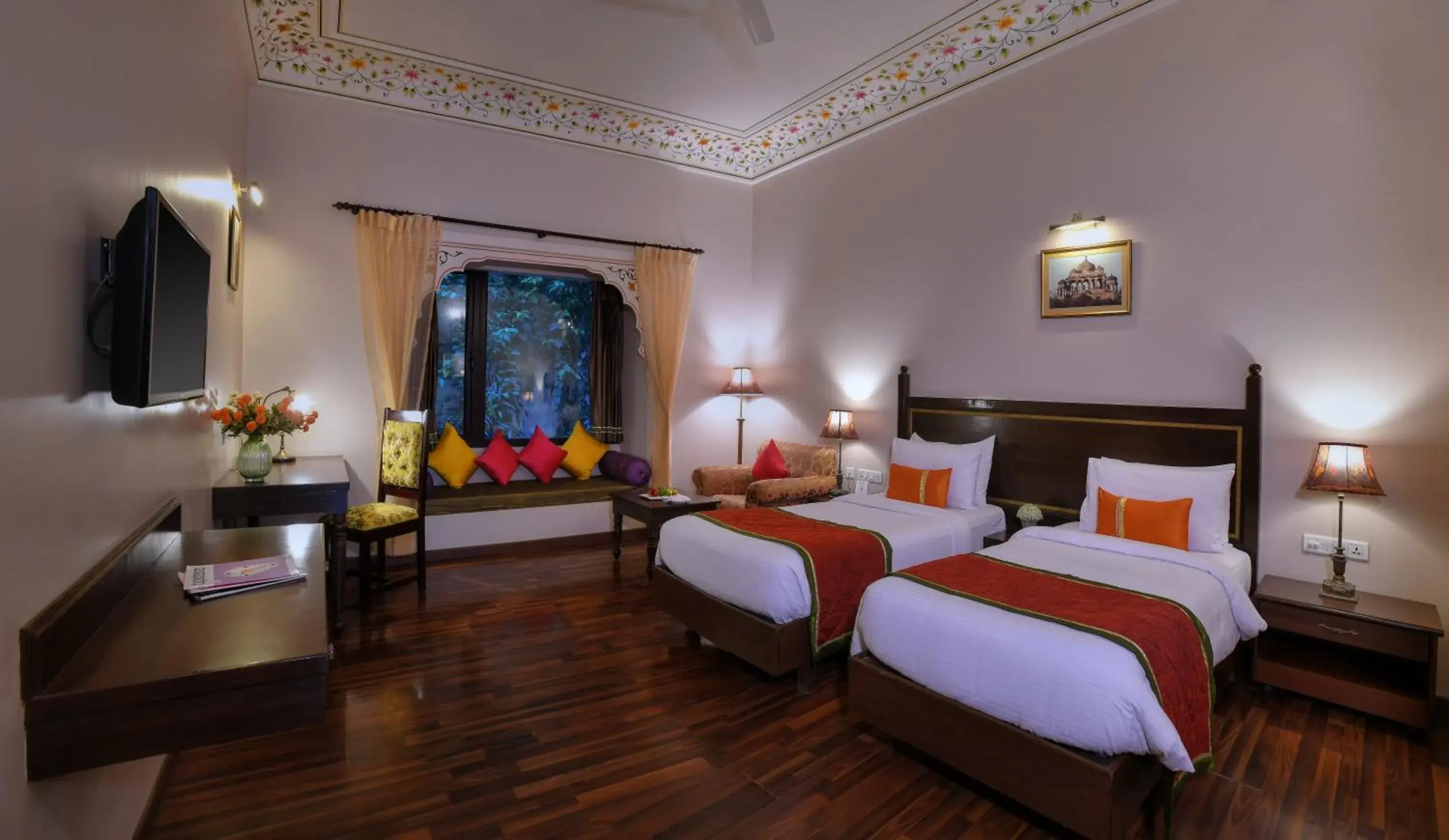 Bed in Anuraga Palace