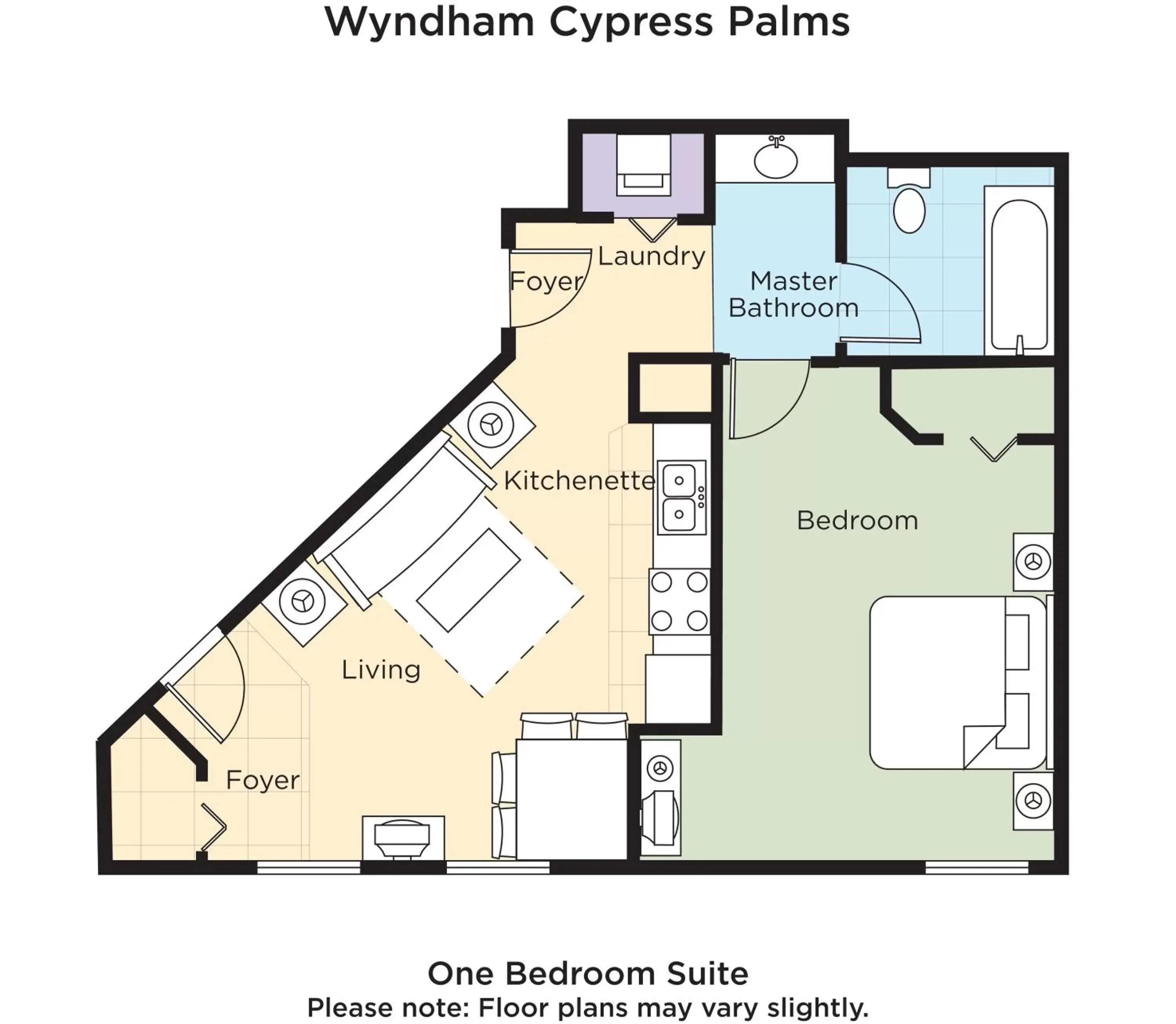 Floor Plan in Club Wyndham Cypress Palms
