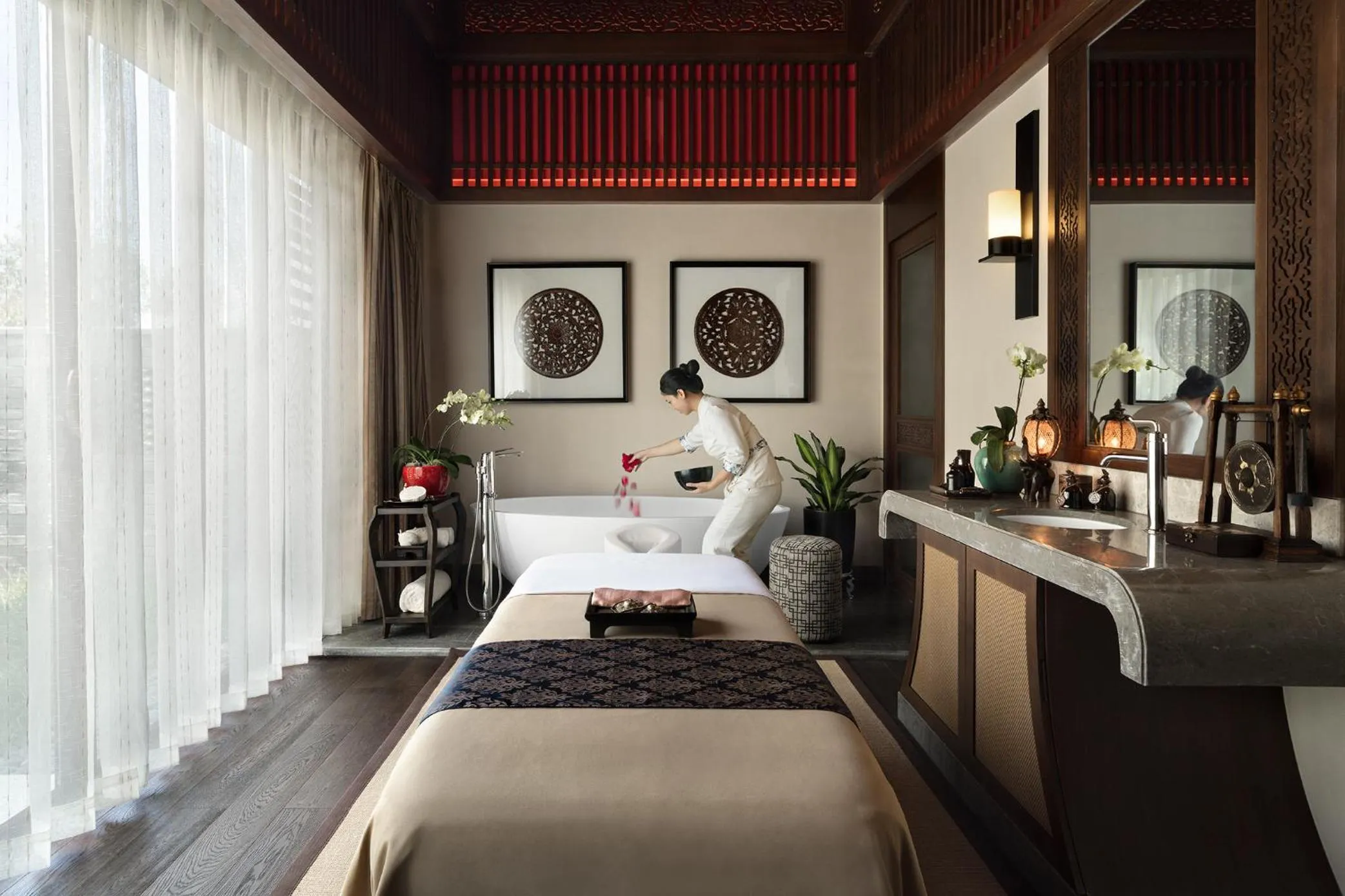 Bed in Anantara Guiyang Resort