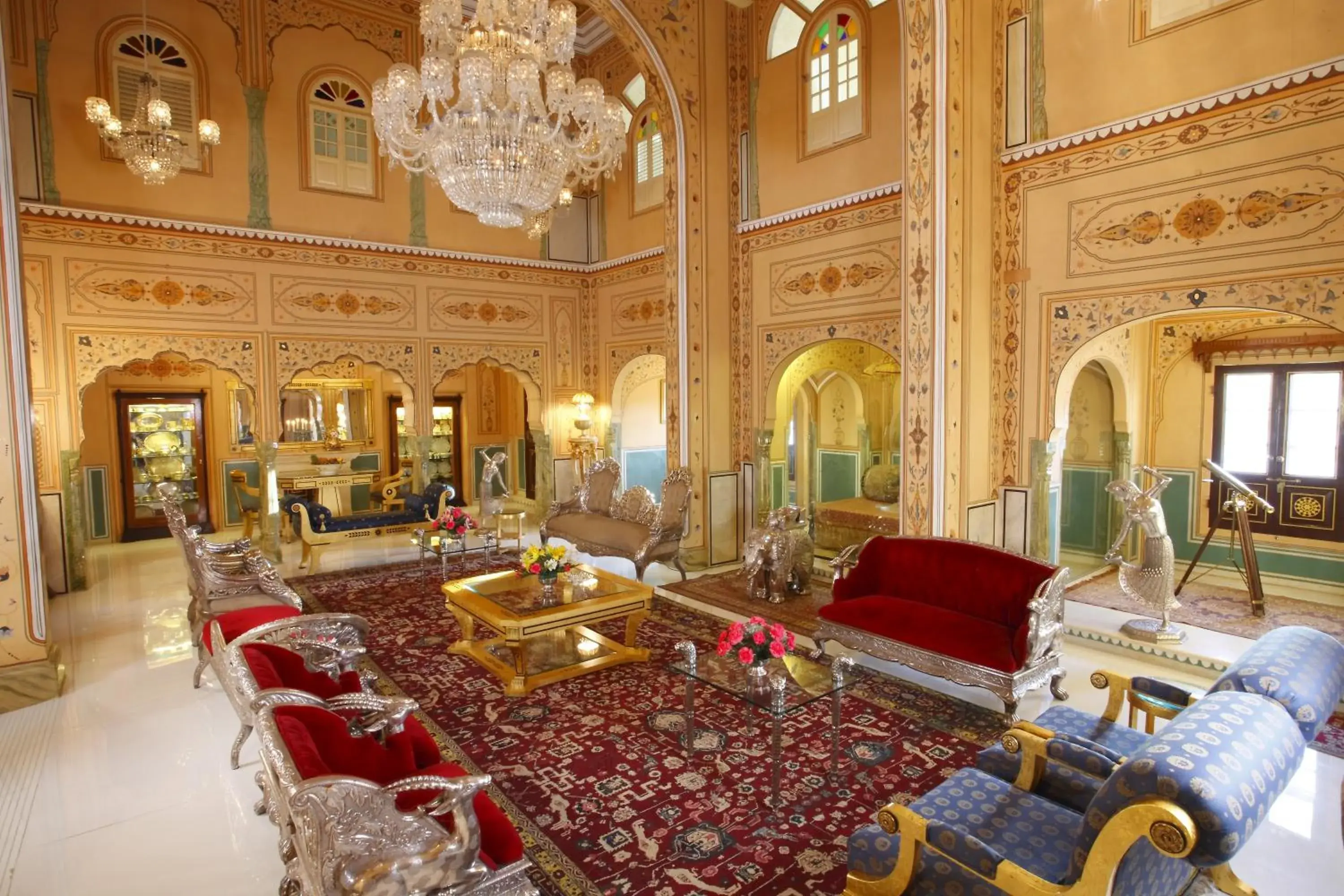 Living room in The Raj Palace (Small Luxury Hotels of the World)