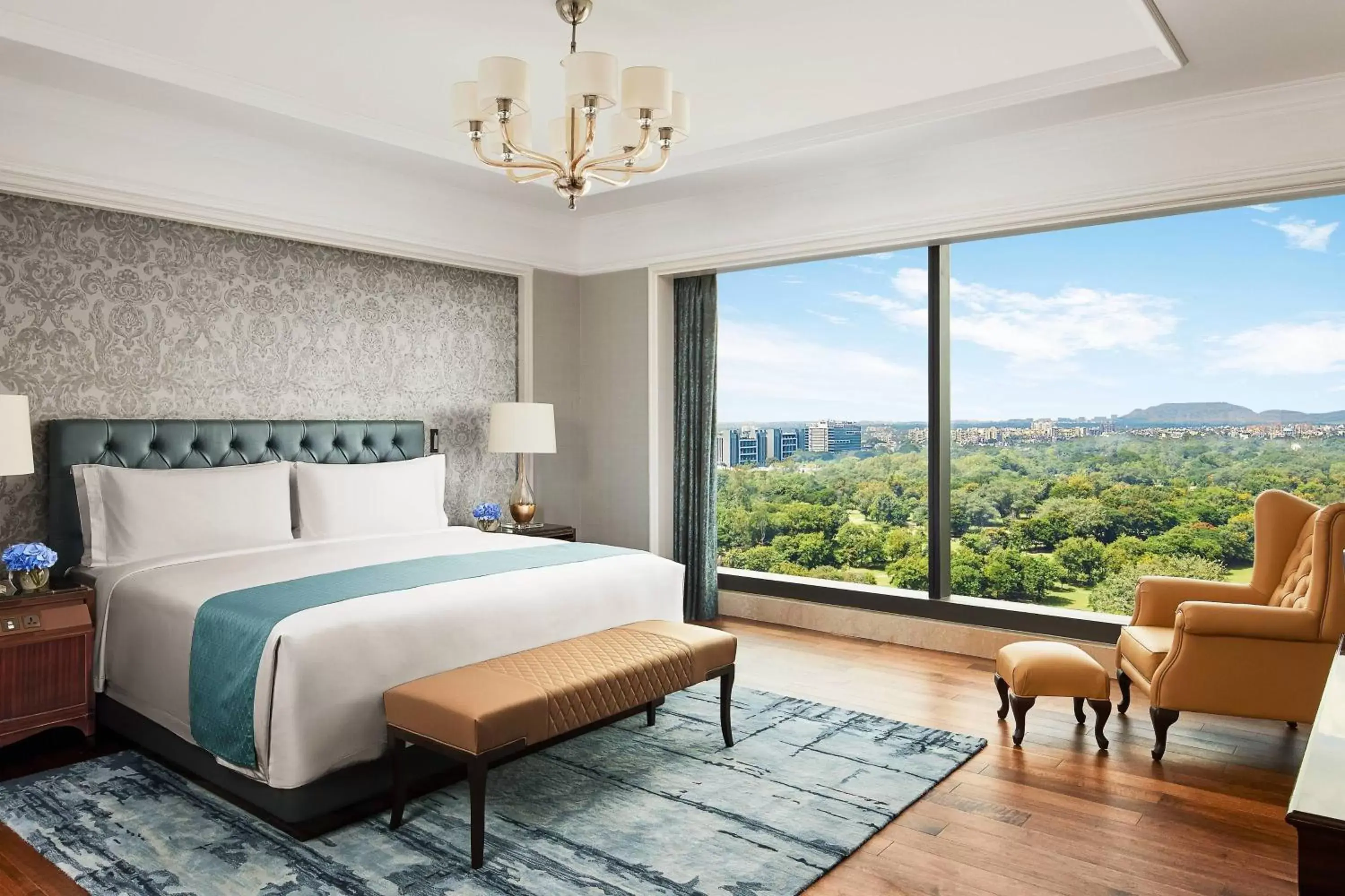 Bedroom, Mountain View in The Ritz-Carlton, Pune