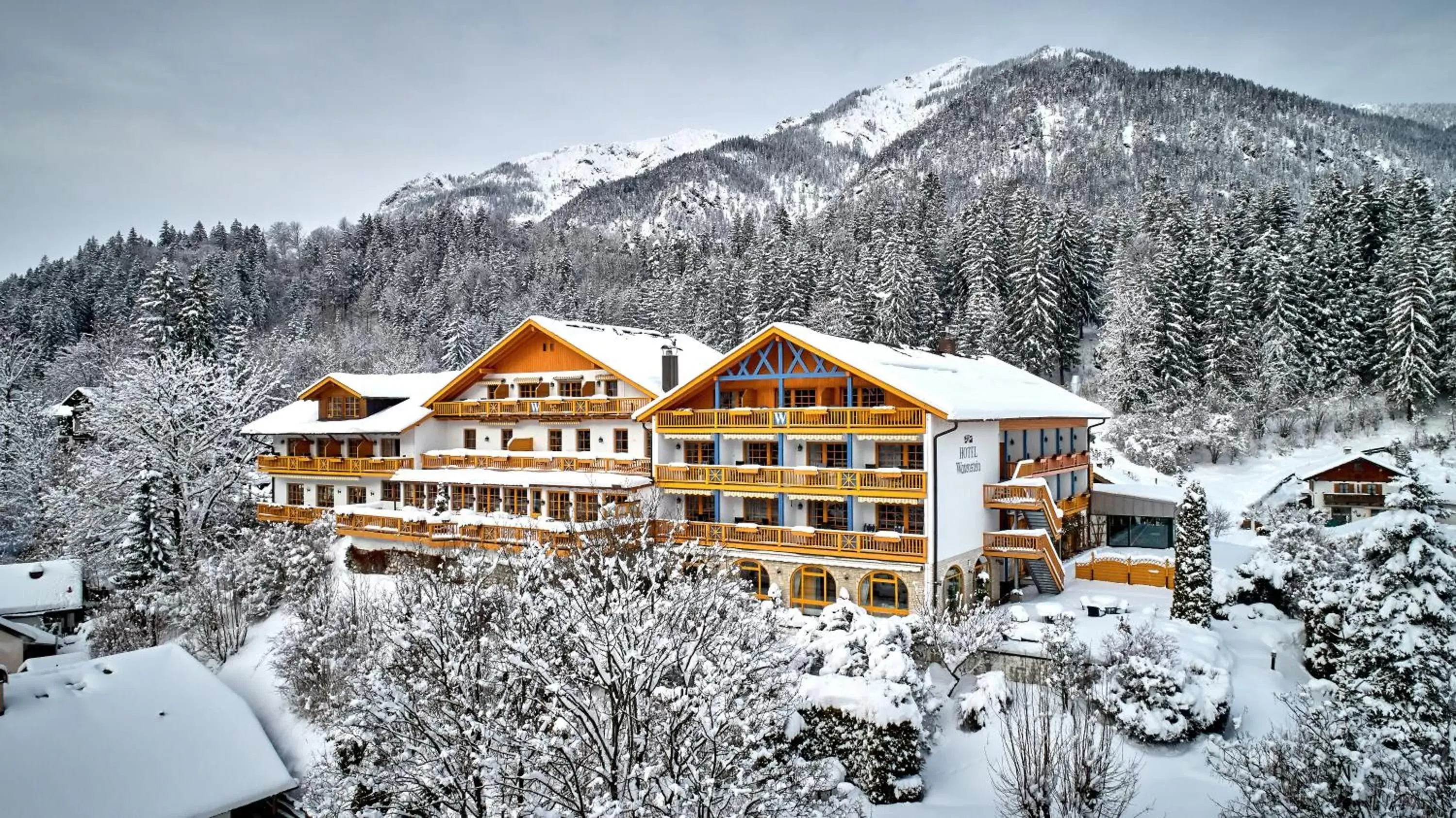 Property building, Winter in Romantik Alpenhotel Waxenstein