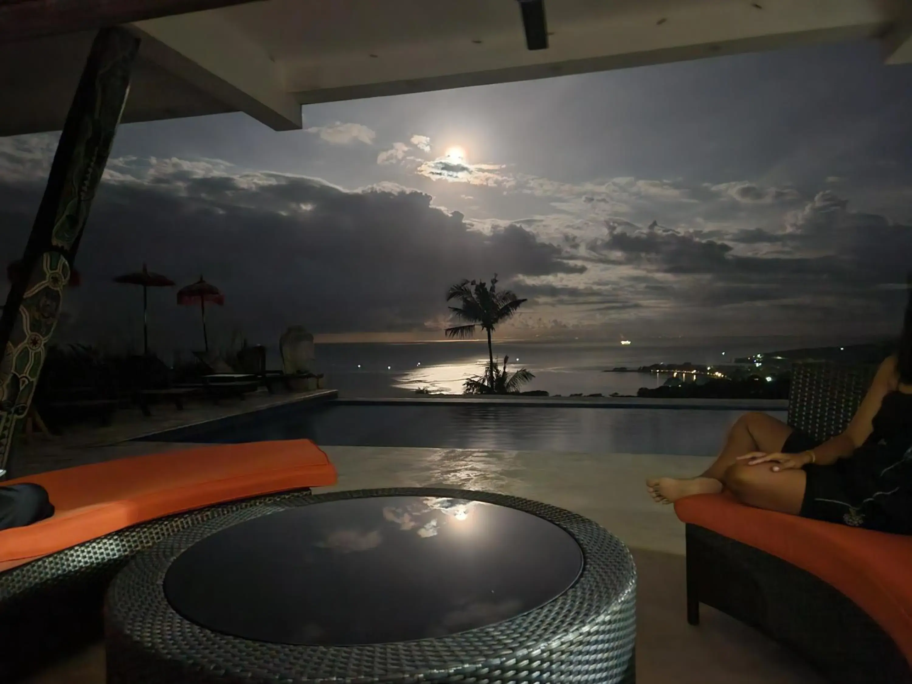 Night, Swimming Pool in Villa Umbrella Lombok