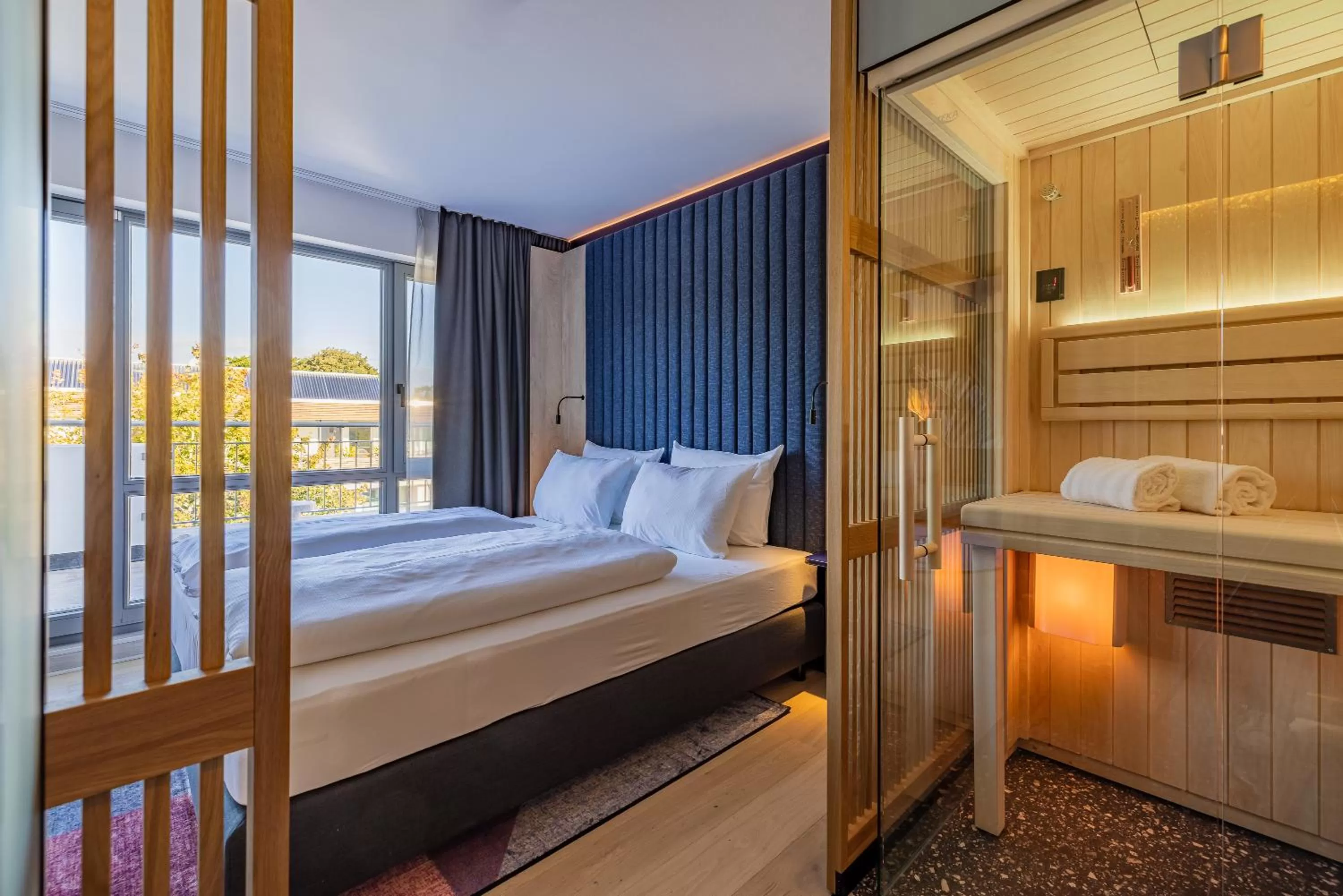 Sauna, Bed in The Flamingo