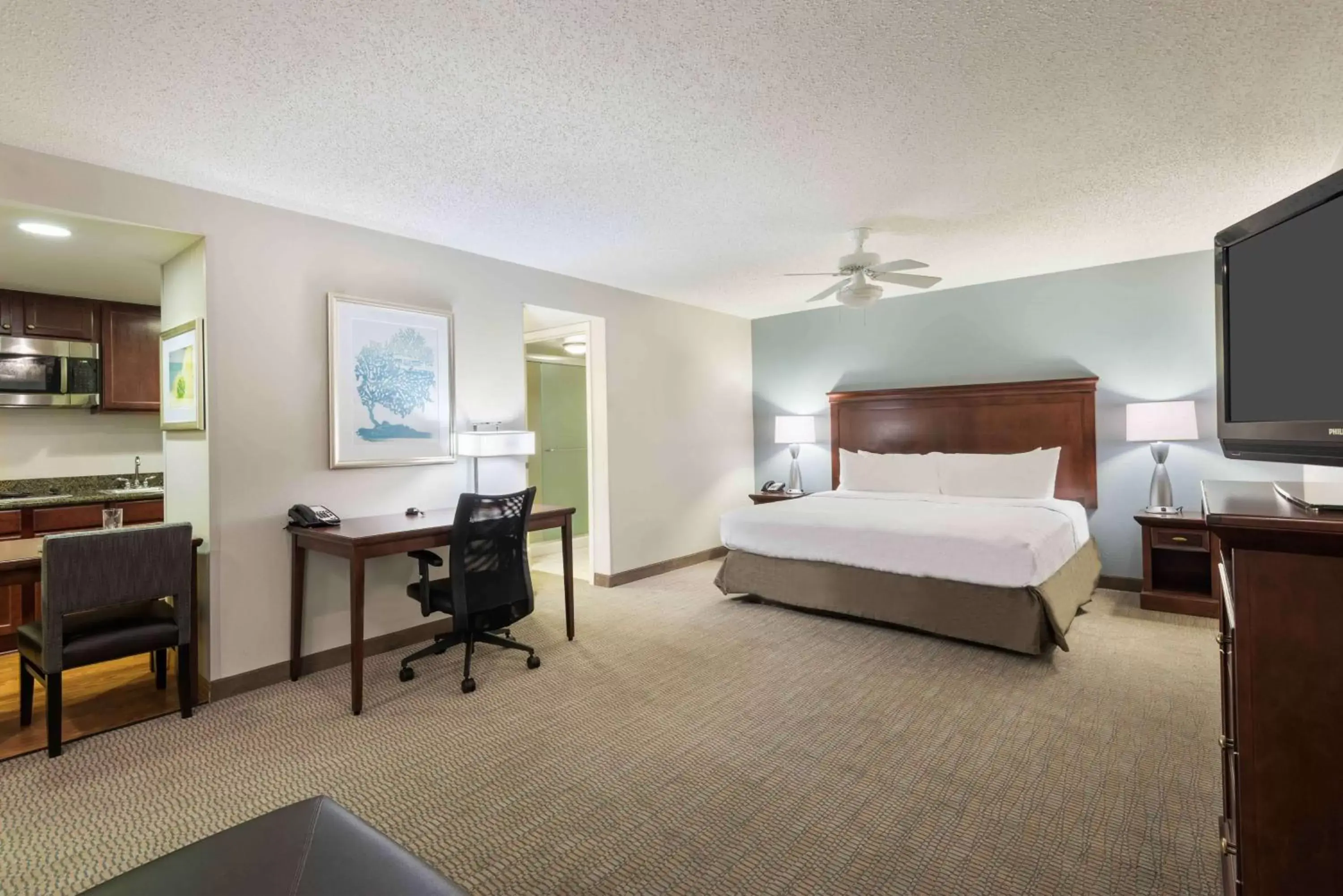 Bedroom in Homewood Suites by Hilton Tampa Airport - Westshore