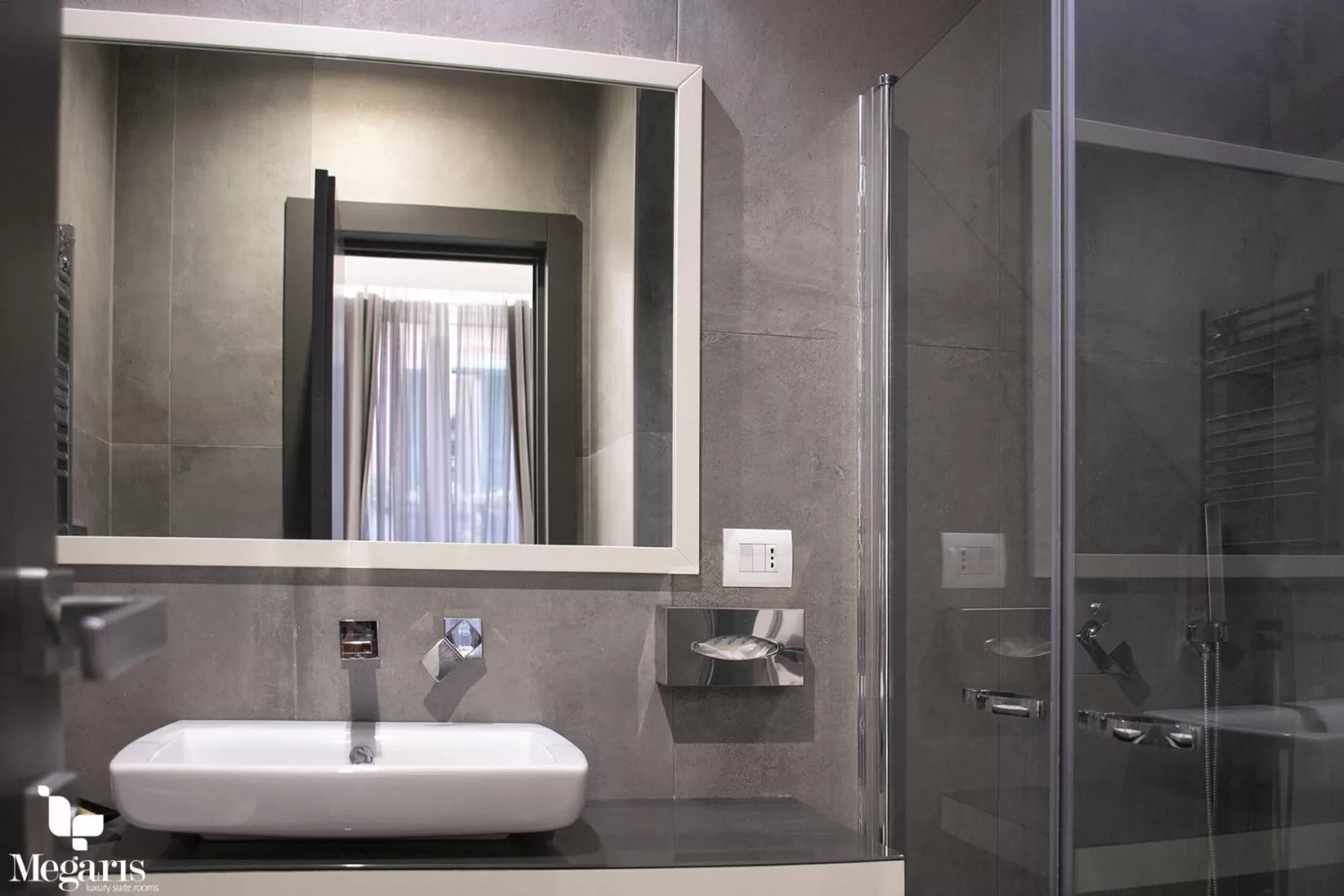 Bathroom in Megaris Luxury Suite Rooms