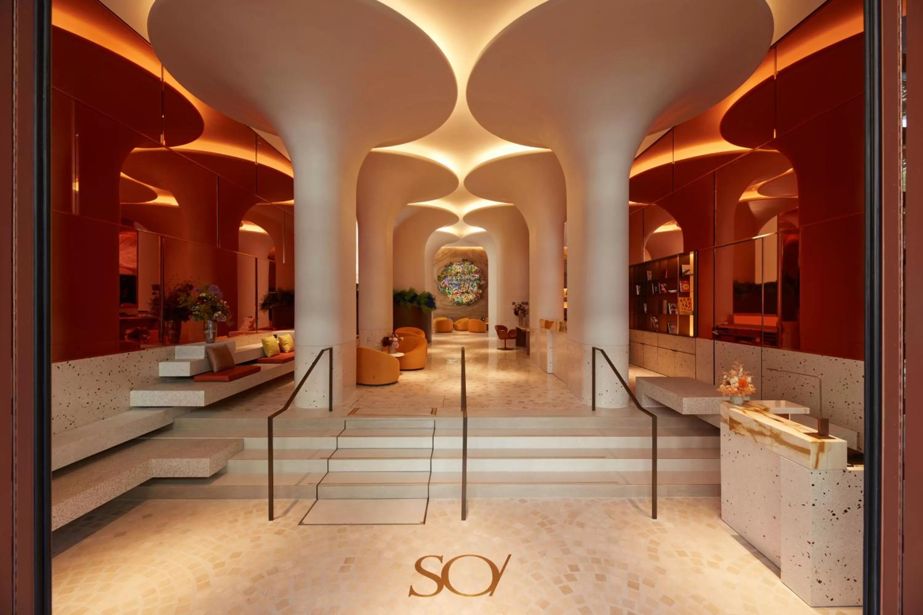 Lobby or reception in SO/ Paris Hotel