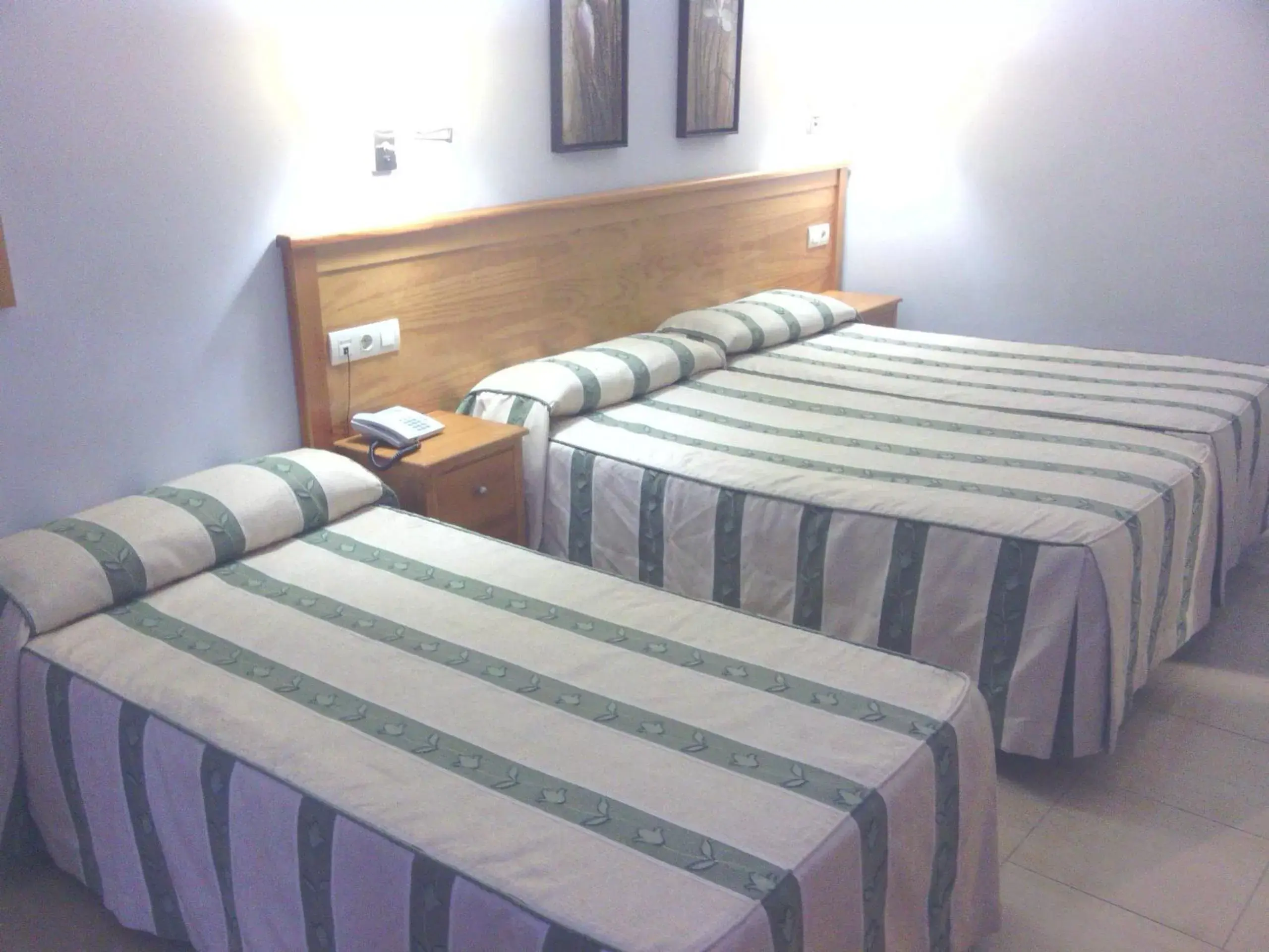 Bed in Hotel Goya