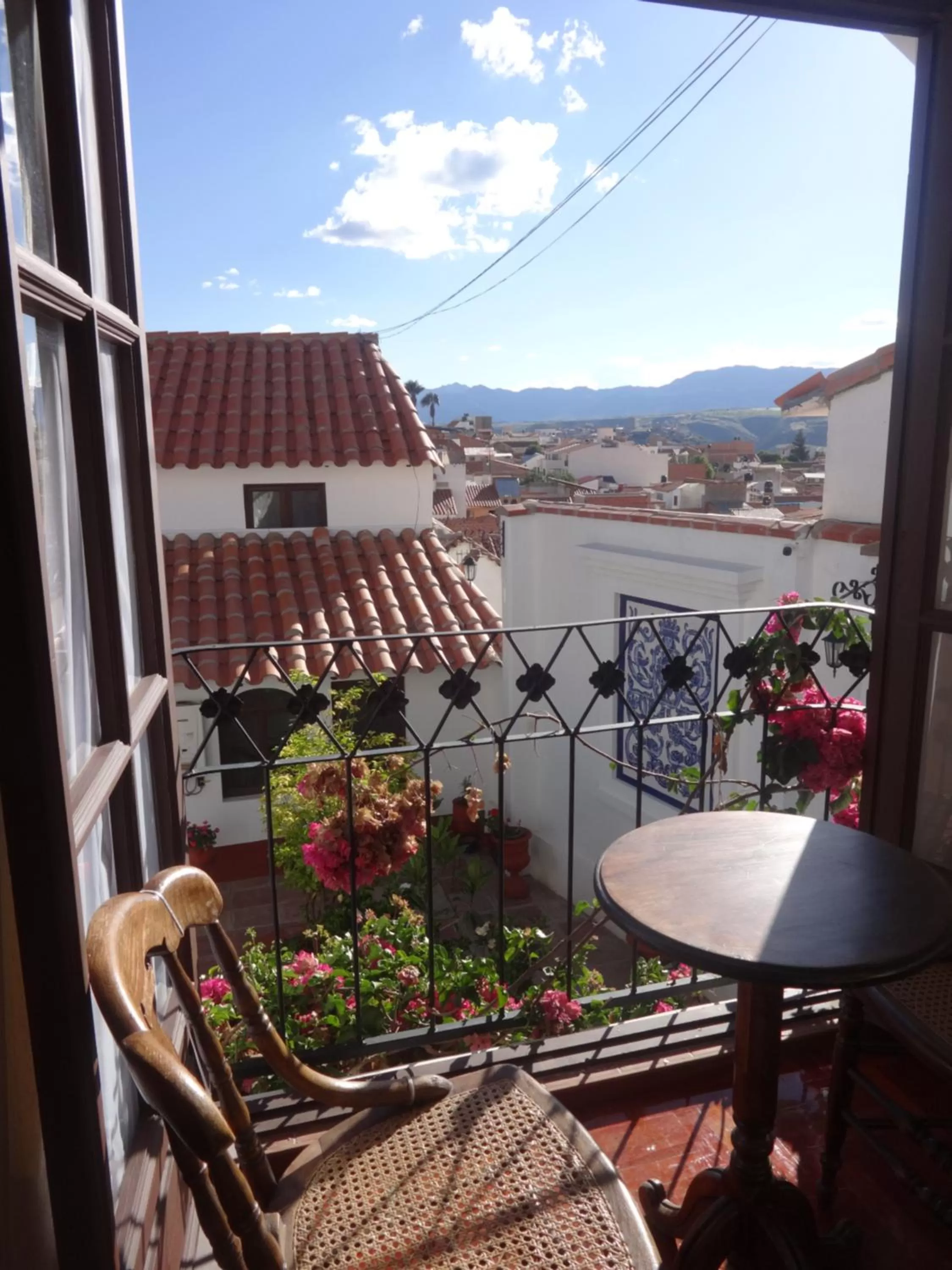 Balcony/Terrace in El Jardin De Su Merced B&B