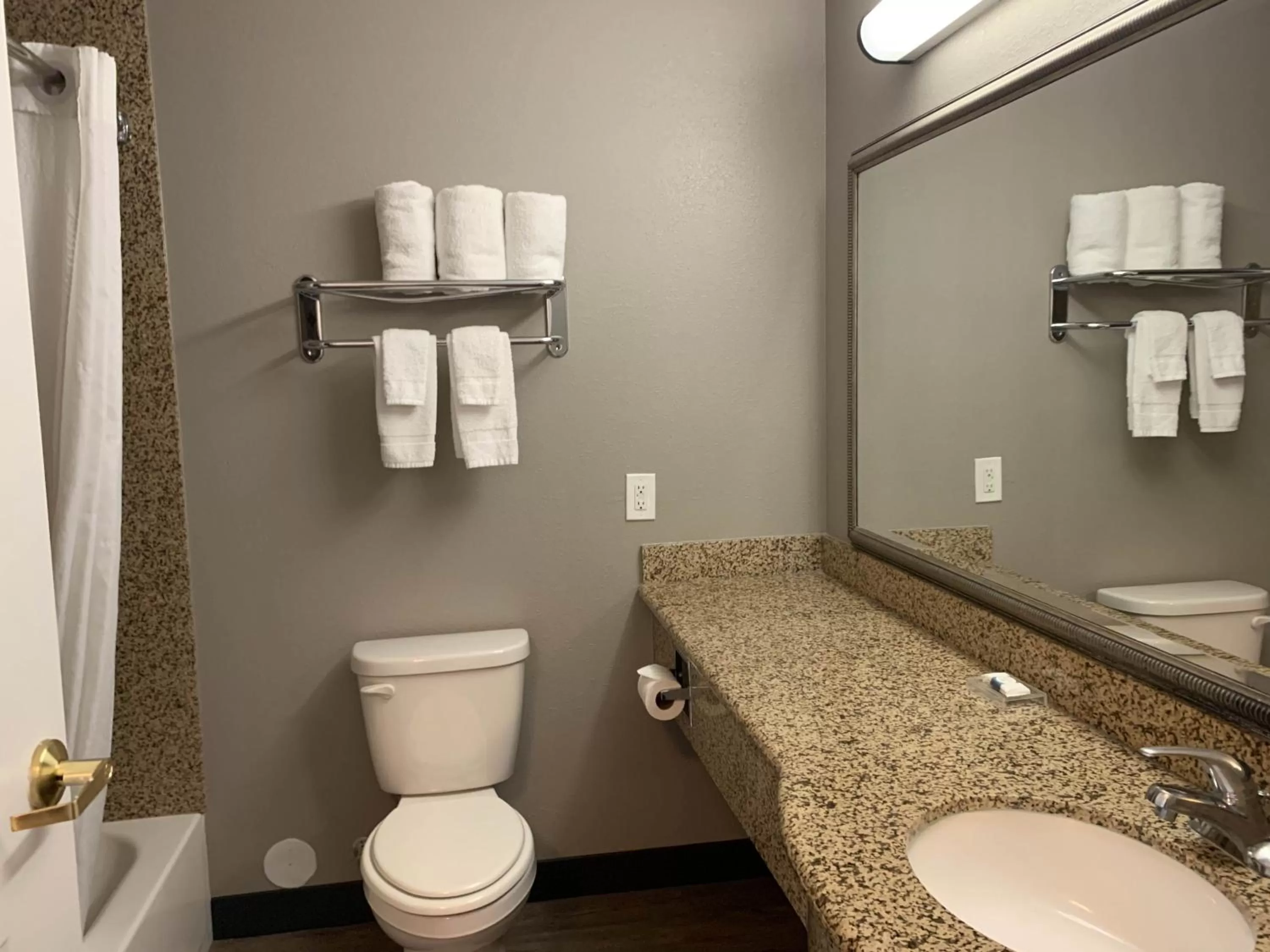 Bathroom in Studio 6 Hobbs NM Event Center