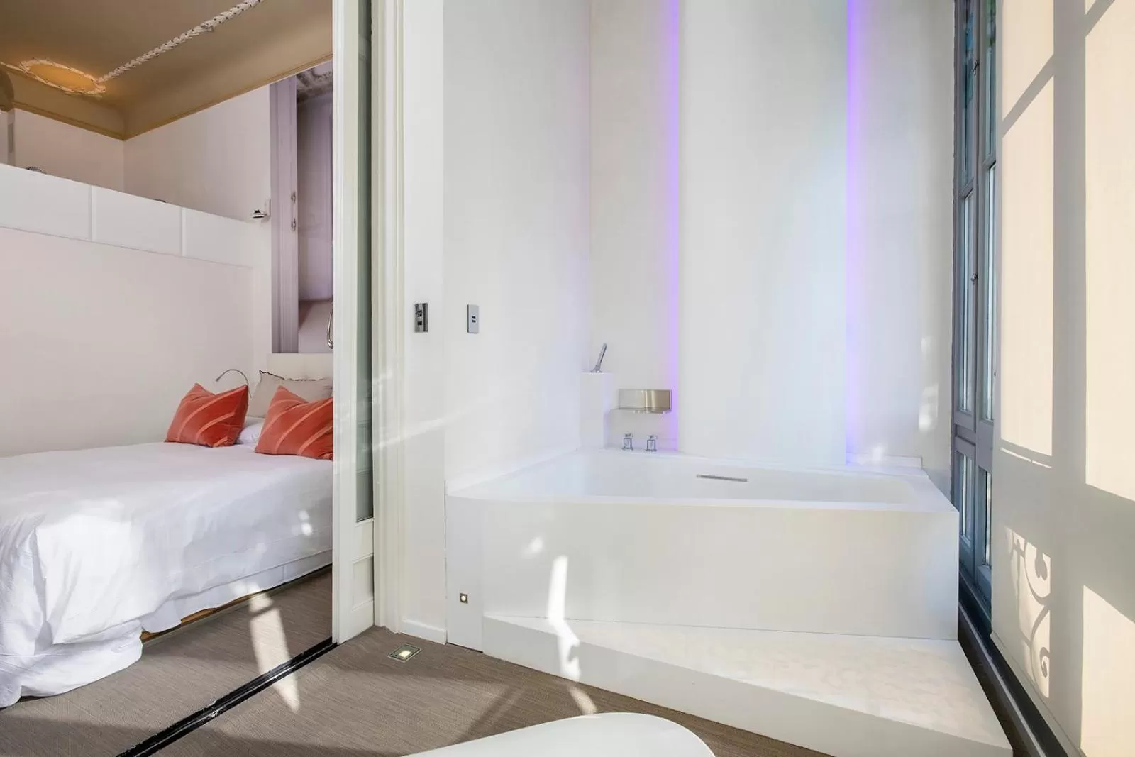 Bed in El Palauet Modernist Suites Barcelona