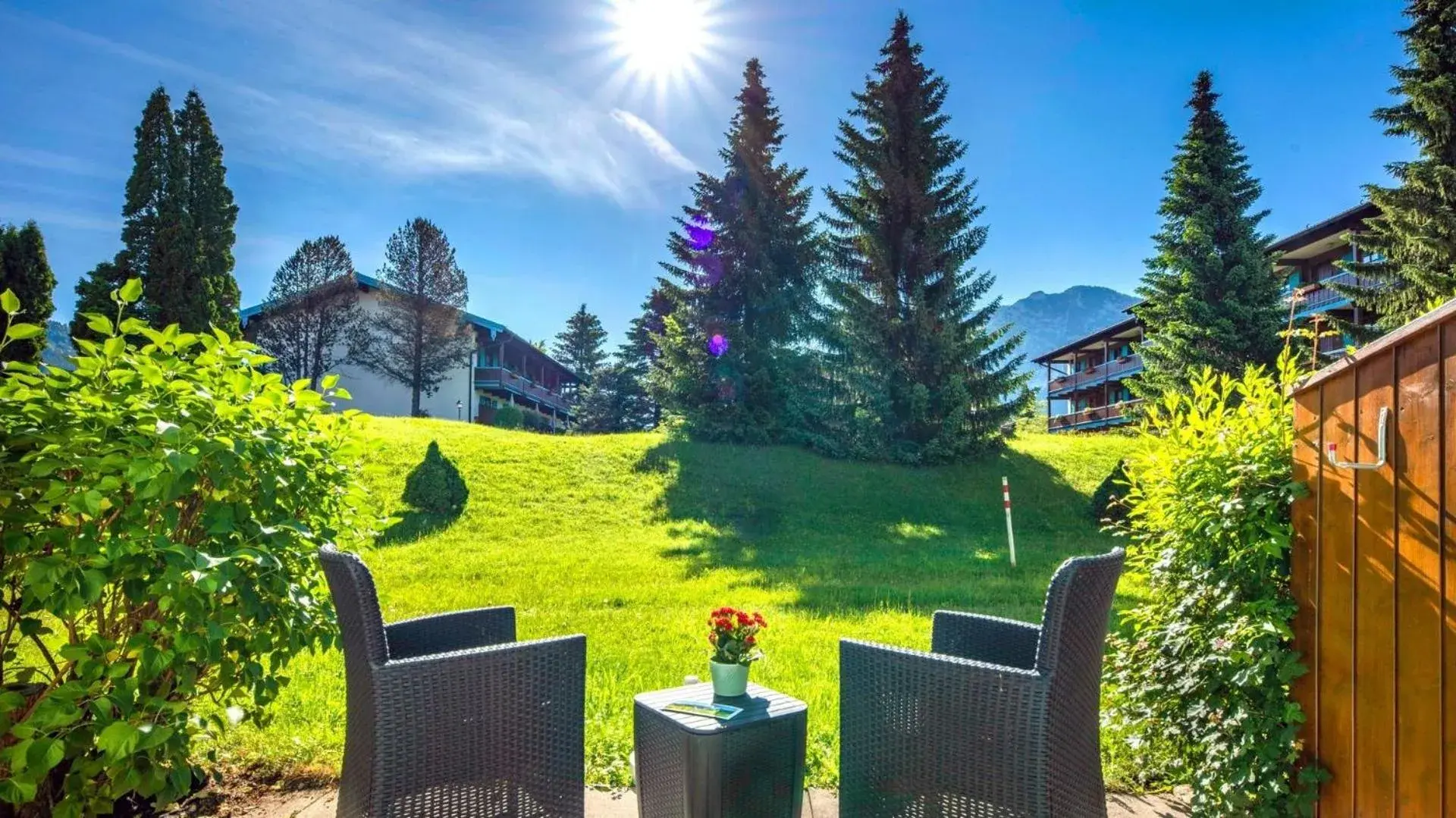 Balcony/Terrace in Das Bergmayr - Chiemgauer Alpenhotel