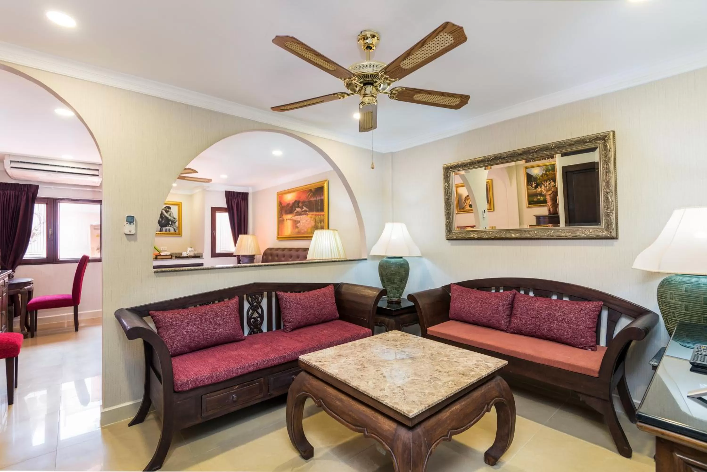 Living room in The Ambiance Hotel