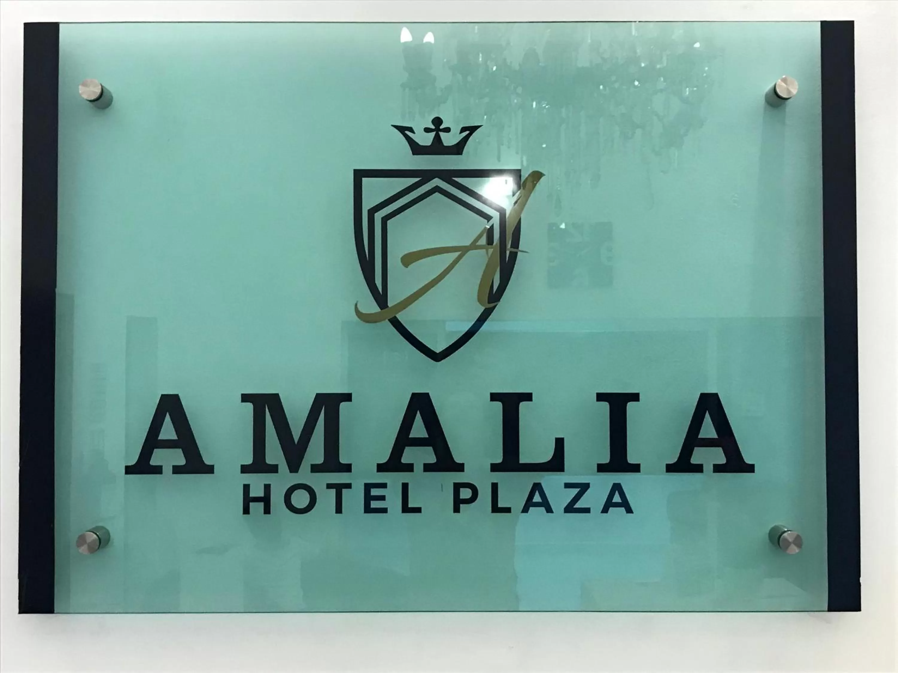 Property logo or sign in Hotel Plaza Amalia