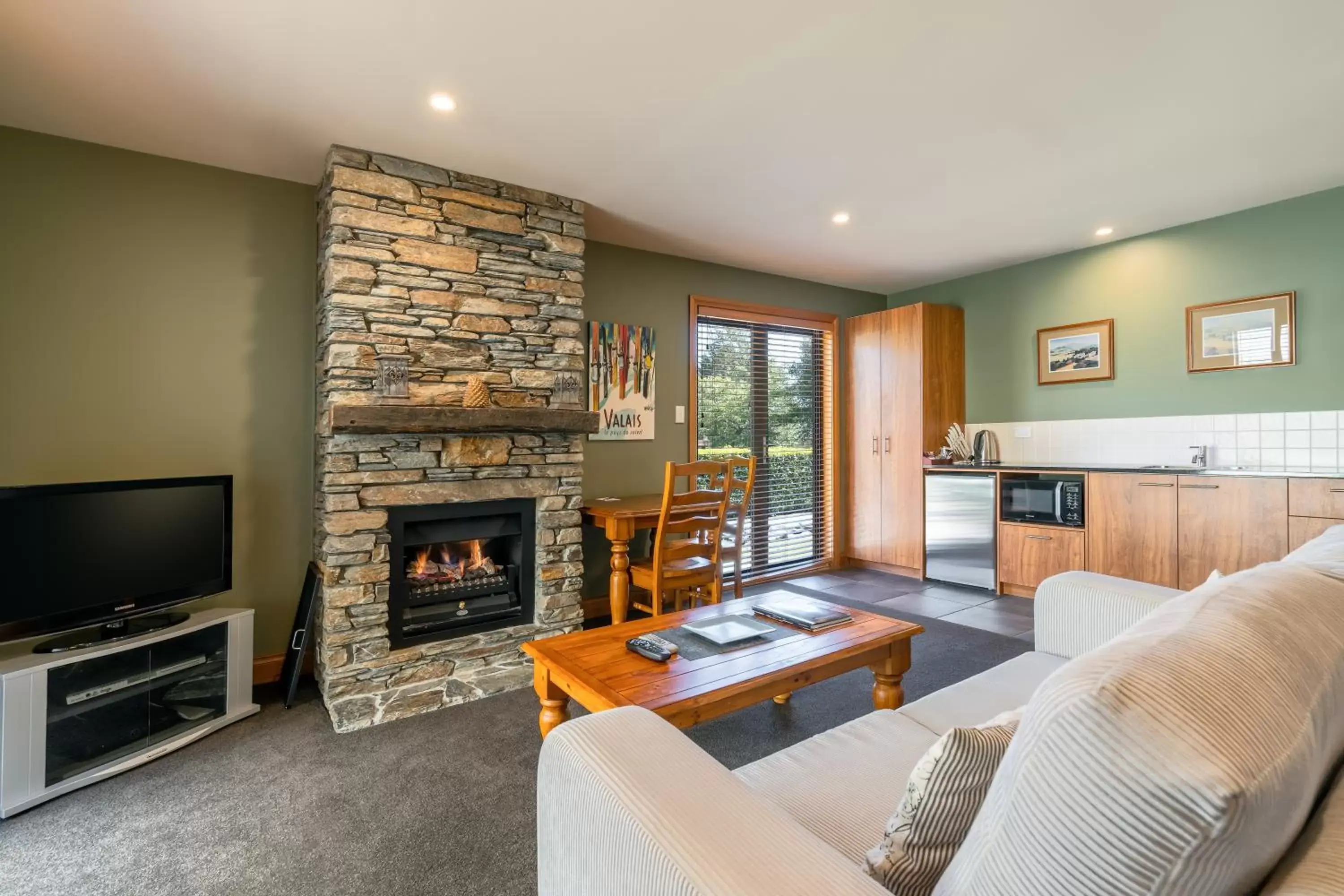 Seating Area in Wanaka Luxury Apartments