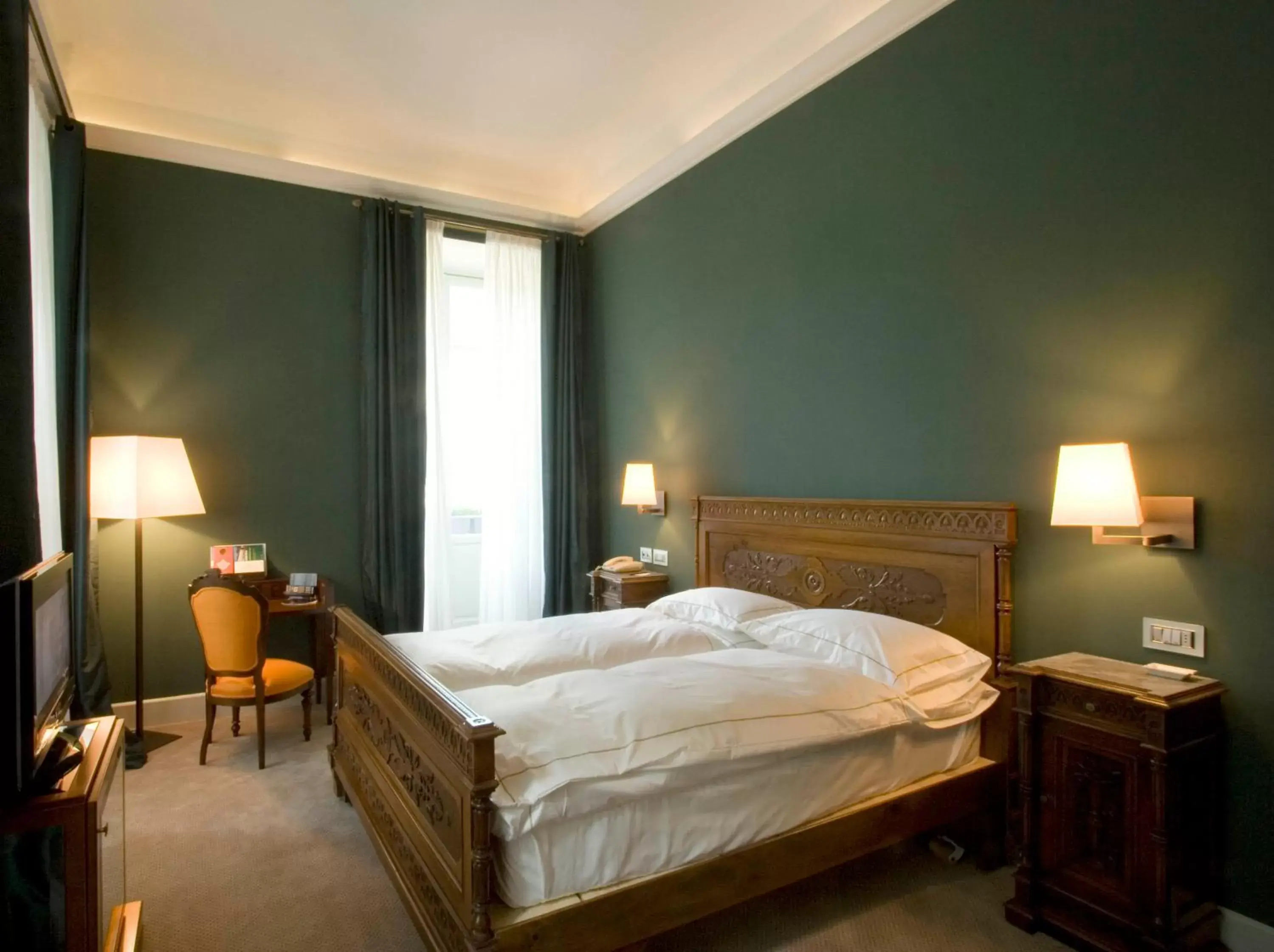 Bed in Grand Hotel Della Posta
