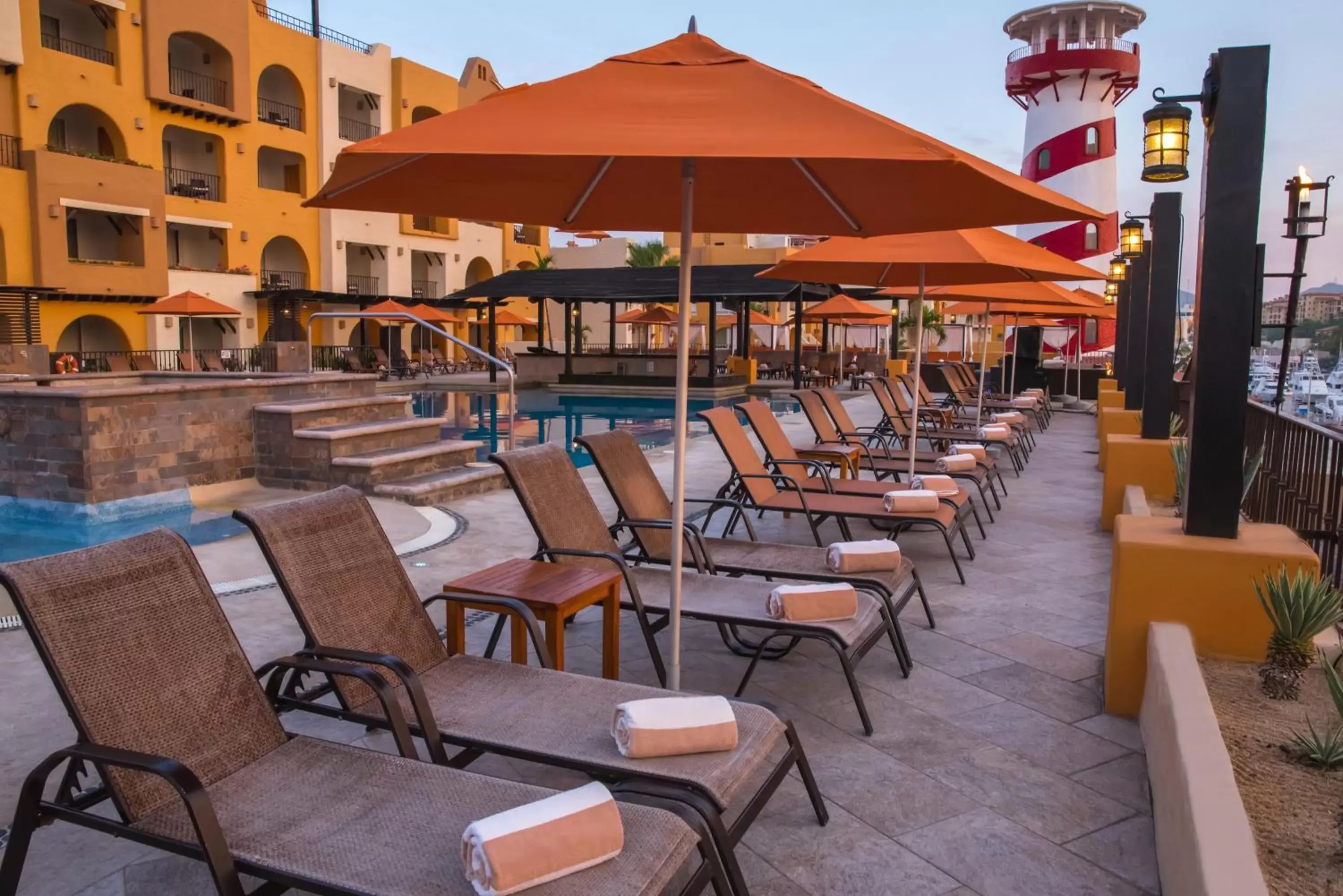 Patio, Swimming Pool in Hotel Tesoro Los Cabos