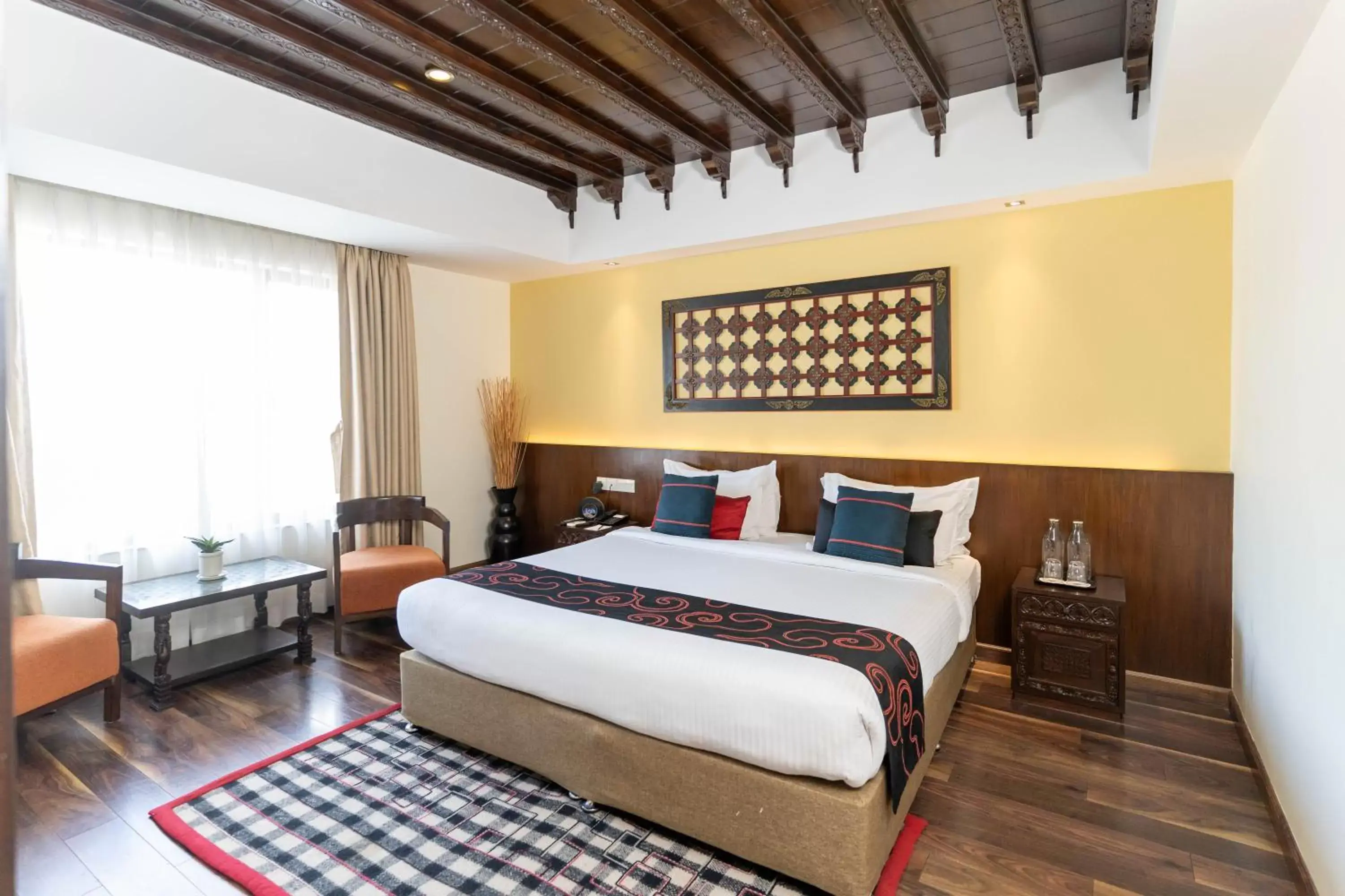 Bed in Hotel Shambala