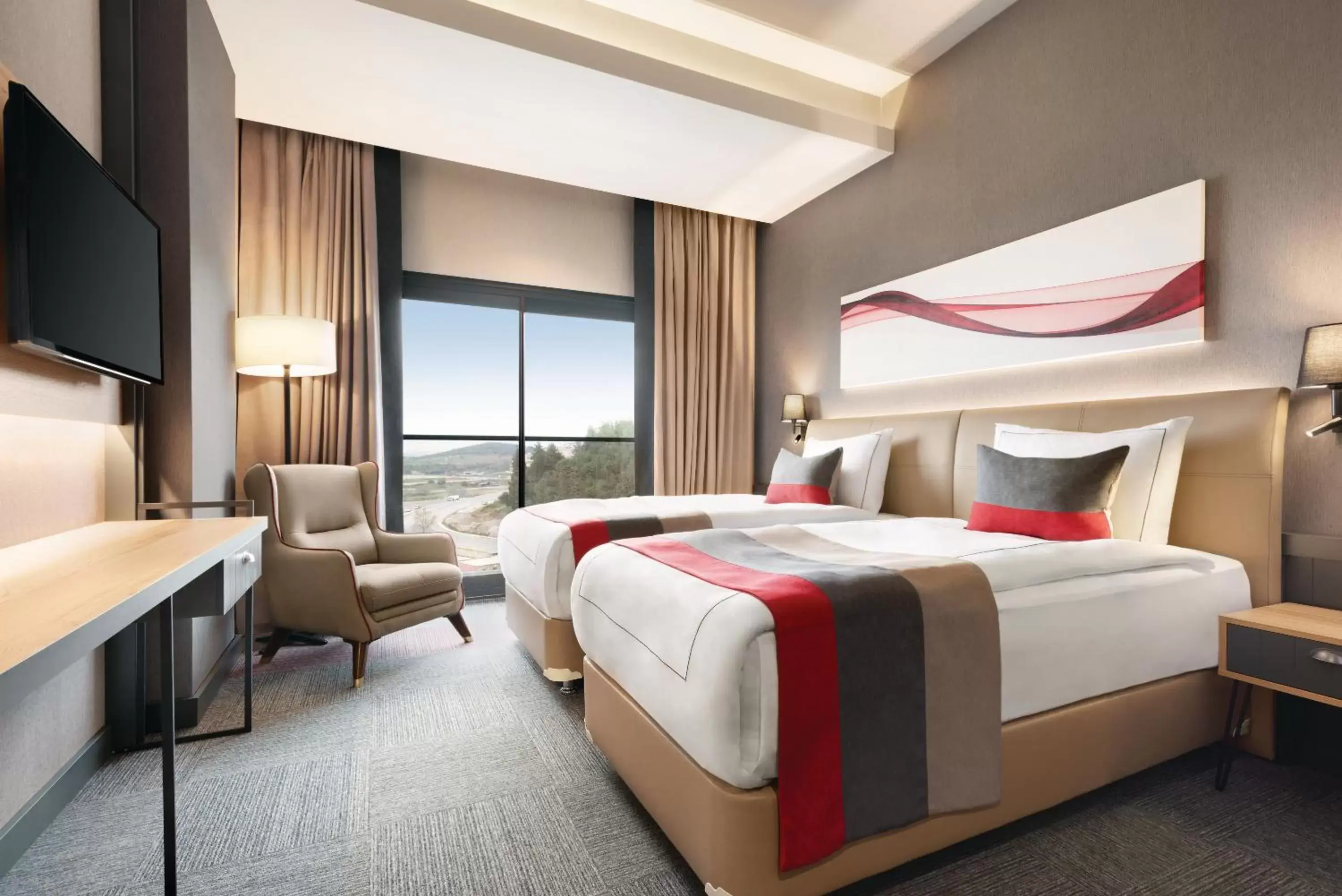 Bedroom, Bed in Ramada By Wyndham Tire Bedroom, Bed in Ramada By Wyndham Tire