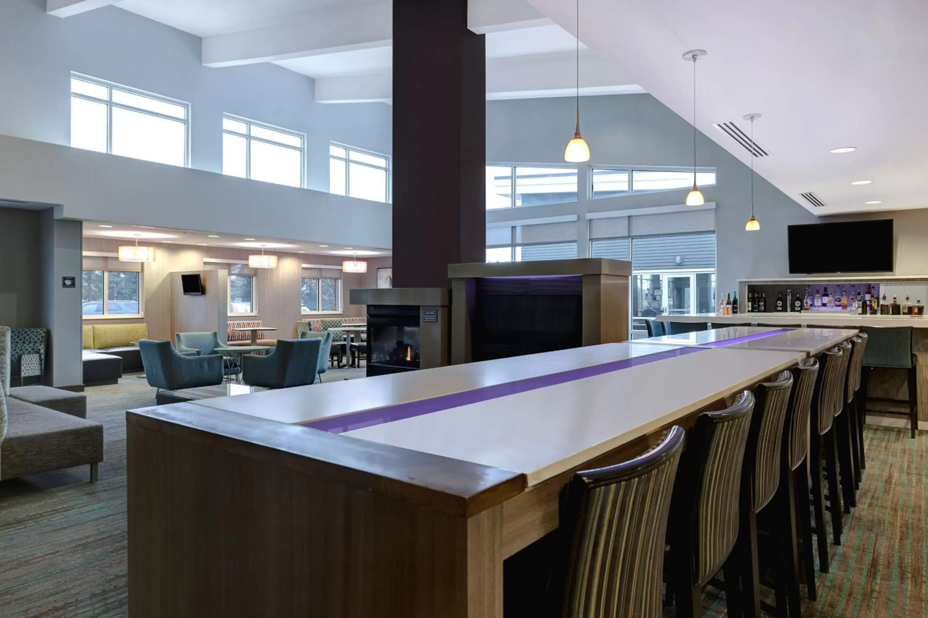 Lobby or reception, Lounge/Bar in Residence Inn by Marriott Pullman