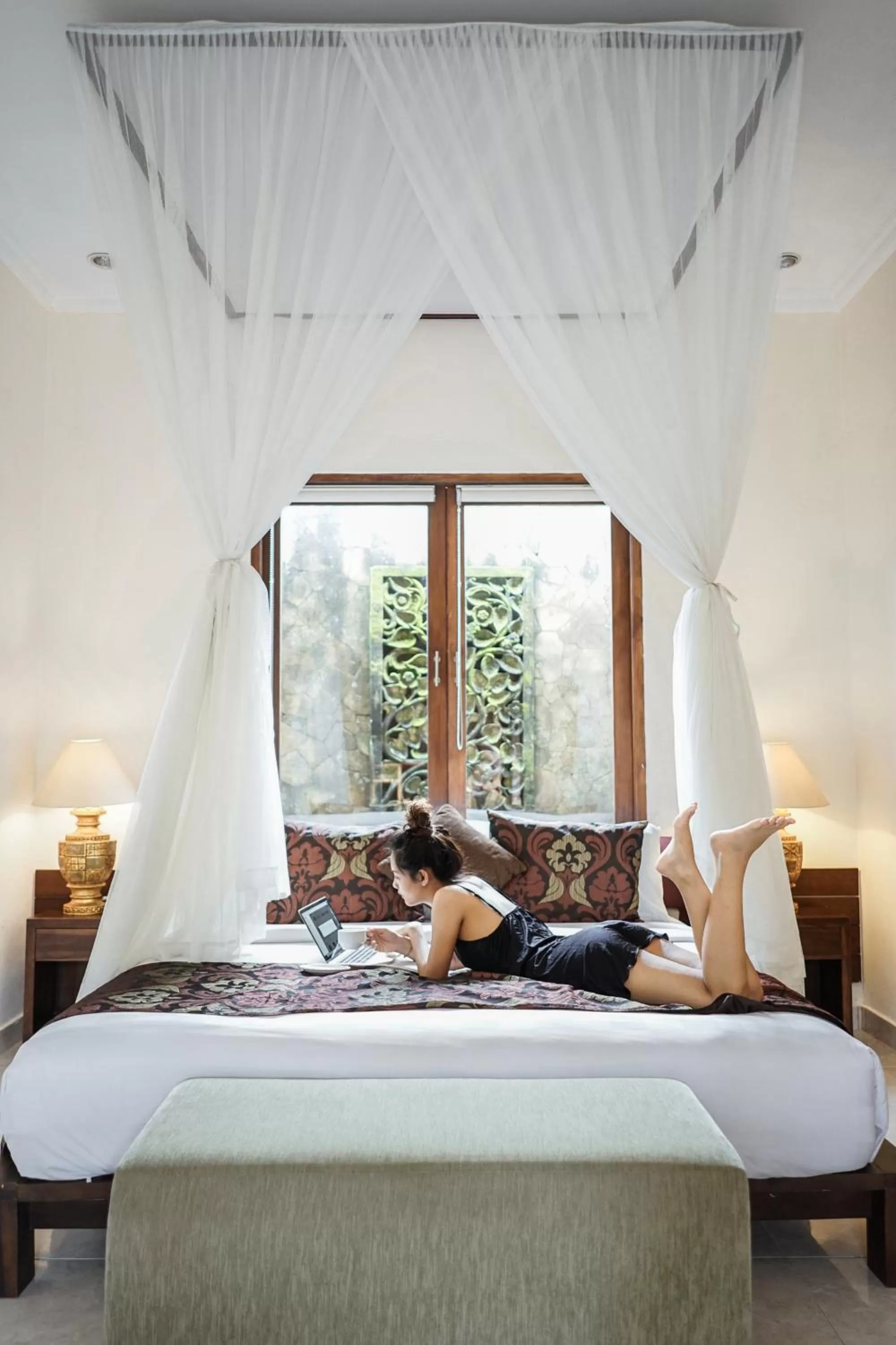 Bedroom in Bebek Tepi Sawah Restaurant & Villas