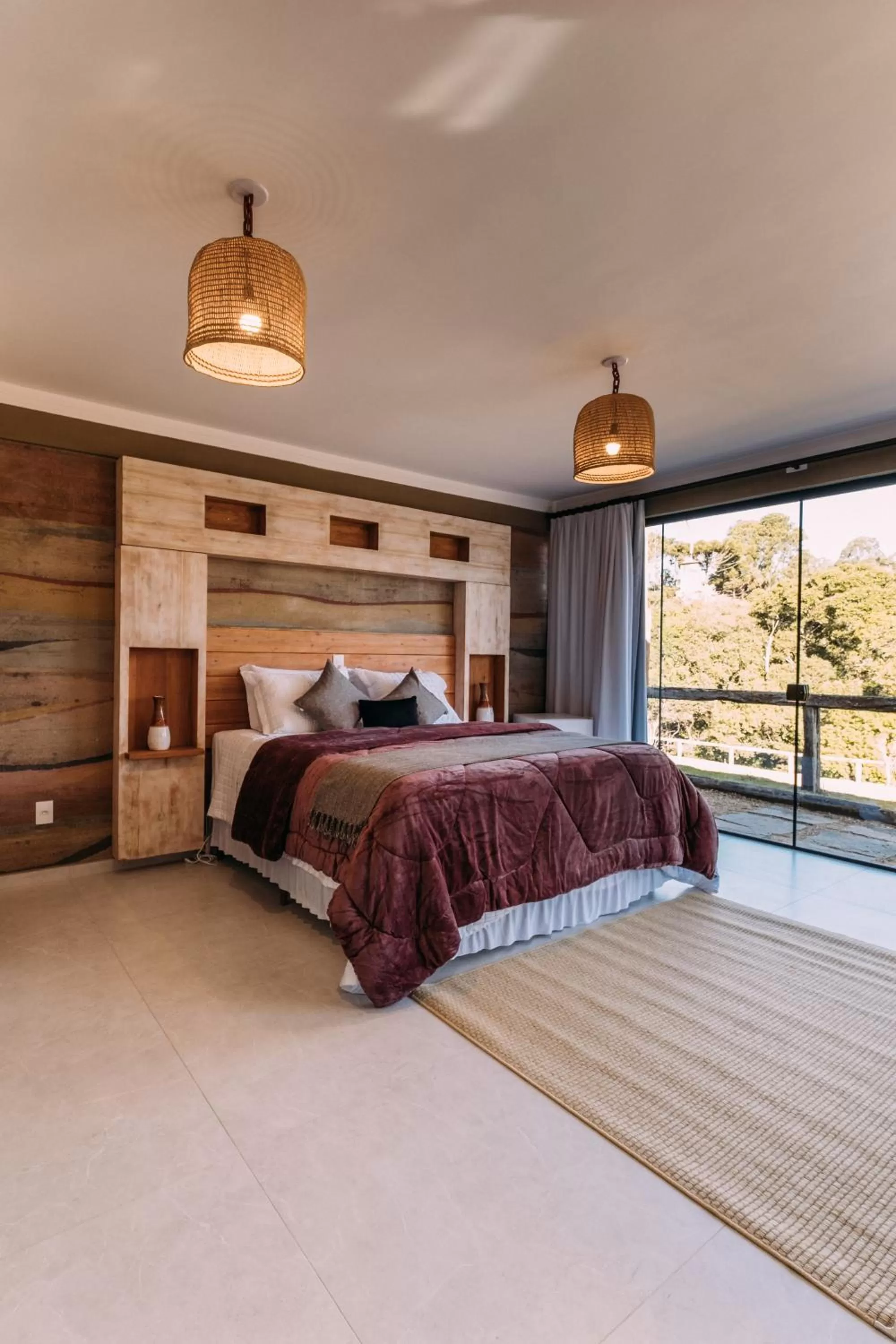 Bed in Pousada Trem Chic