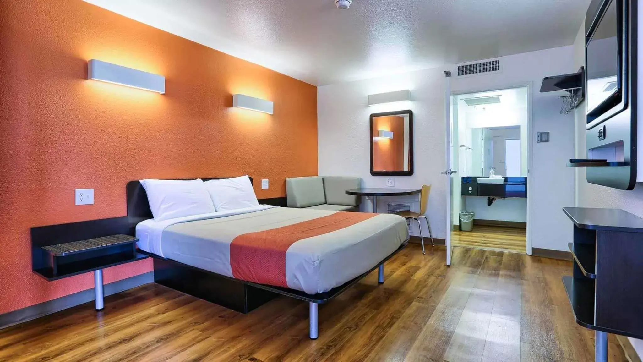 Bedroom in Motel 6-Petaluma, CA
