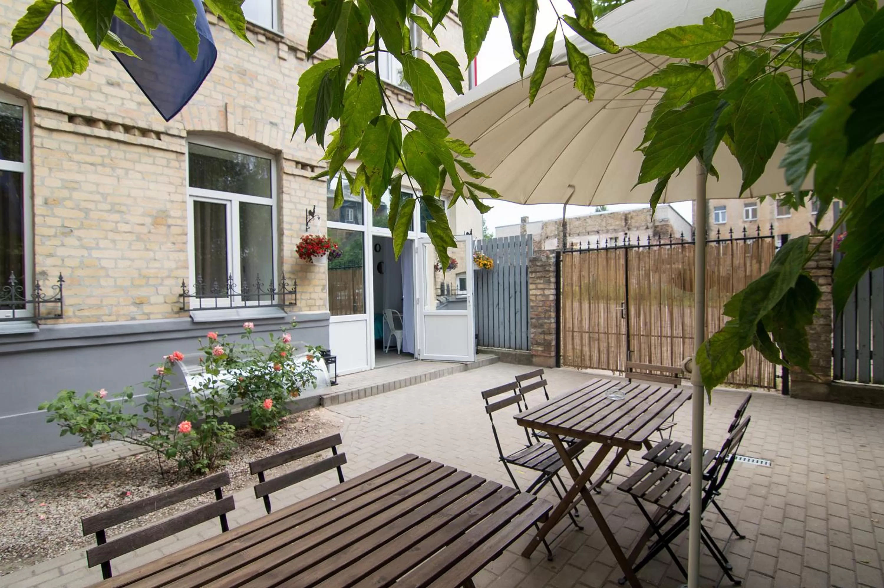 Patio in RIGAAPARTMENT SONADA Family Aparthotel - Private Parking