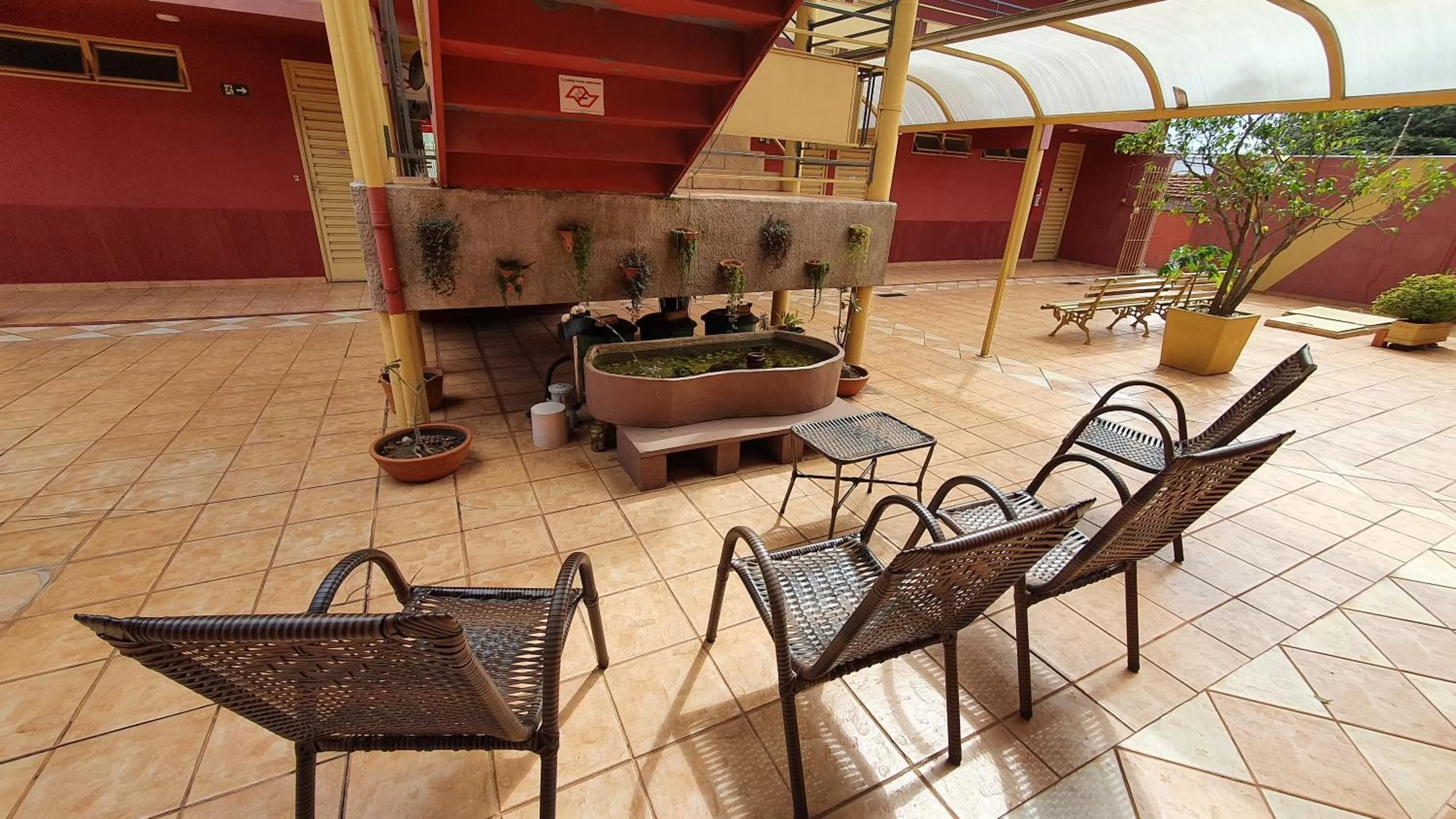 Garden view in Hotel Sta Mônica Marília