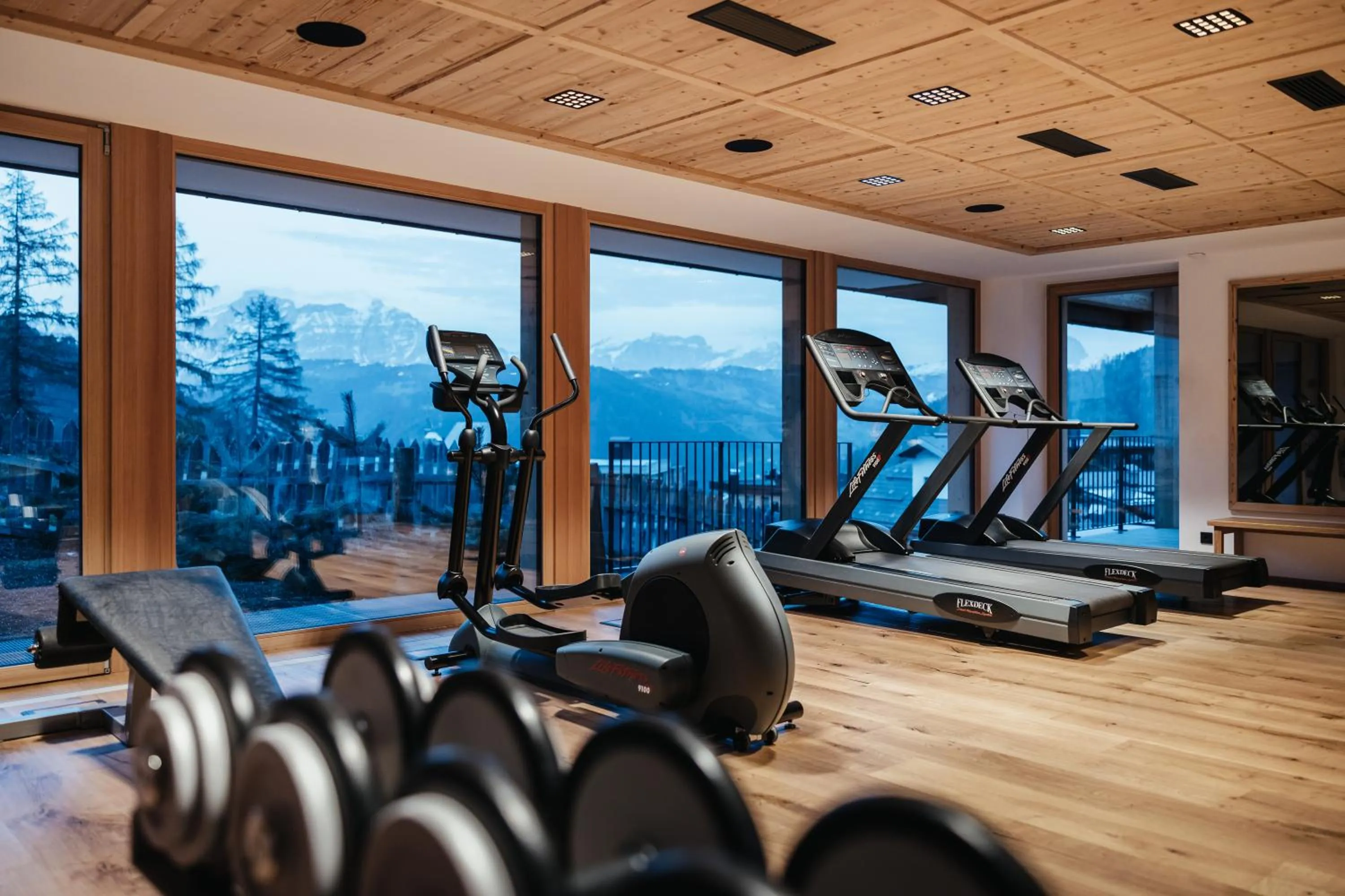 Fitness centre/facilities in Kolfuschgerhof Mountain Resort