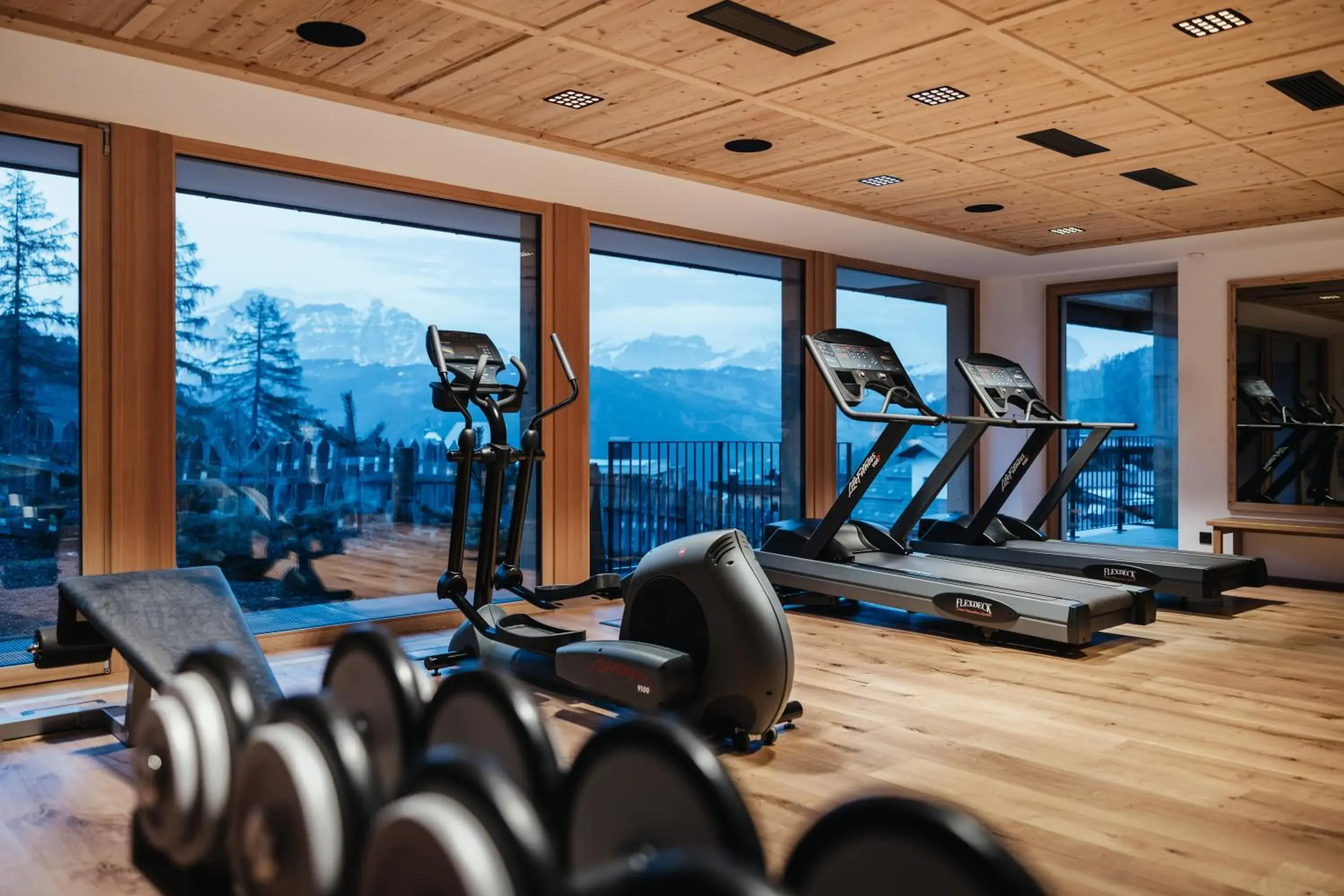 Fitness centre/facilities in Kolfuschgerhof Mountain Resort