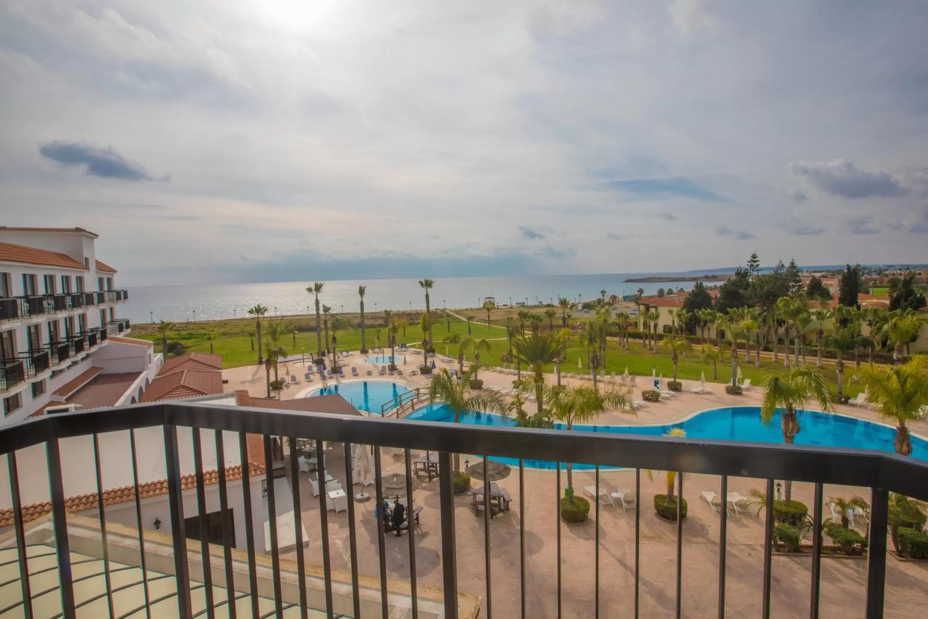 Balcony/Terrace, Pool View in Anmaria Beach Hotel & Spa