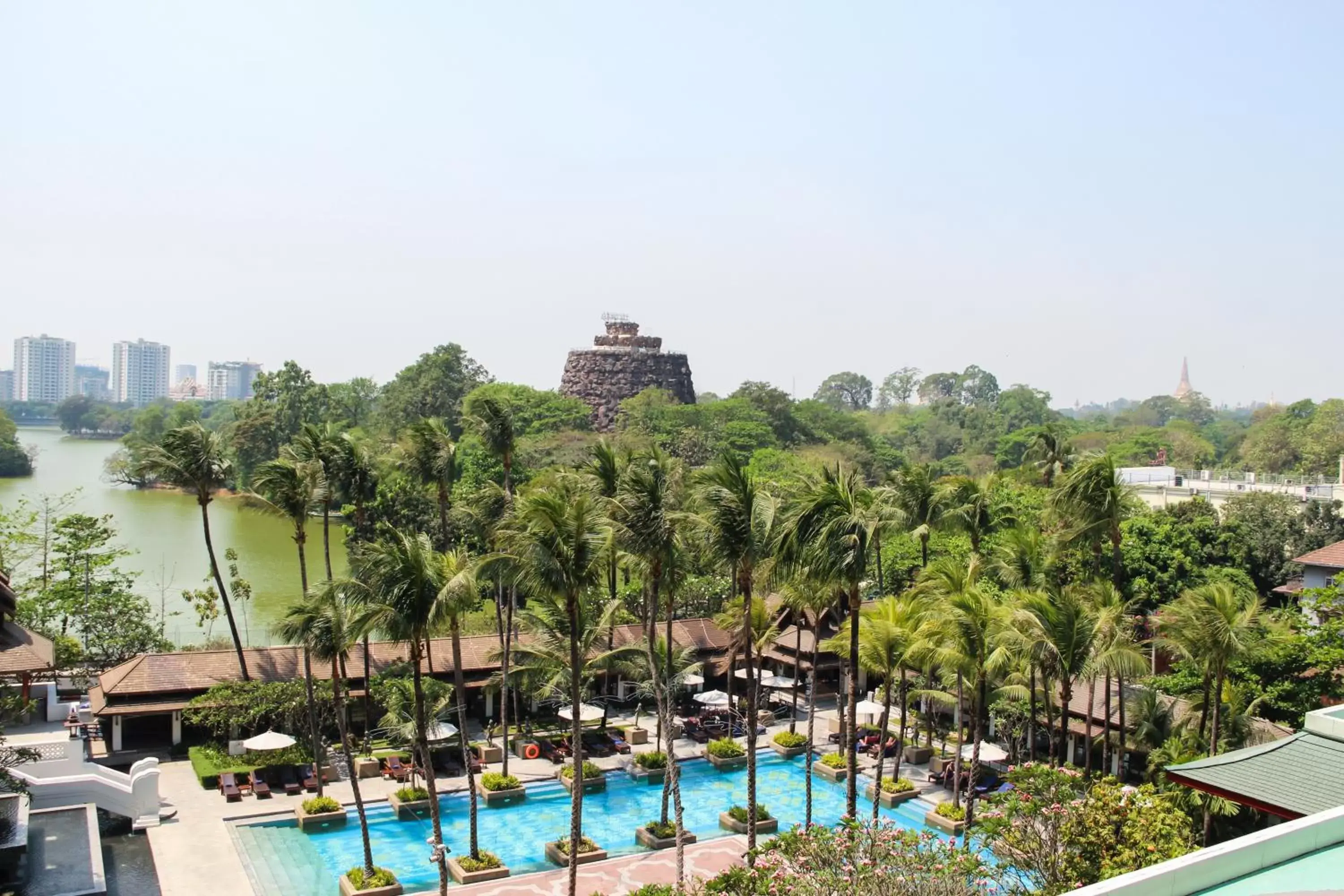 Garden, Pool View in Chatrium Hotel Royal Lake Yangon